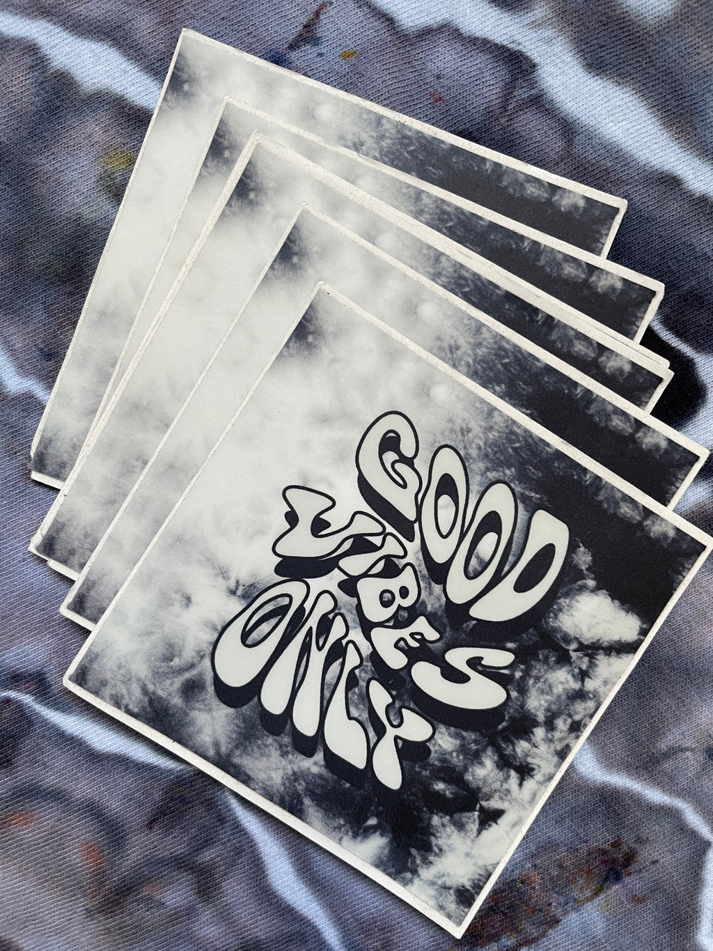 BLACK Be Groovy or Leave Sticker