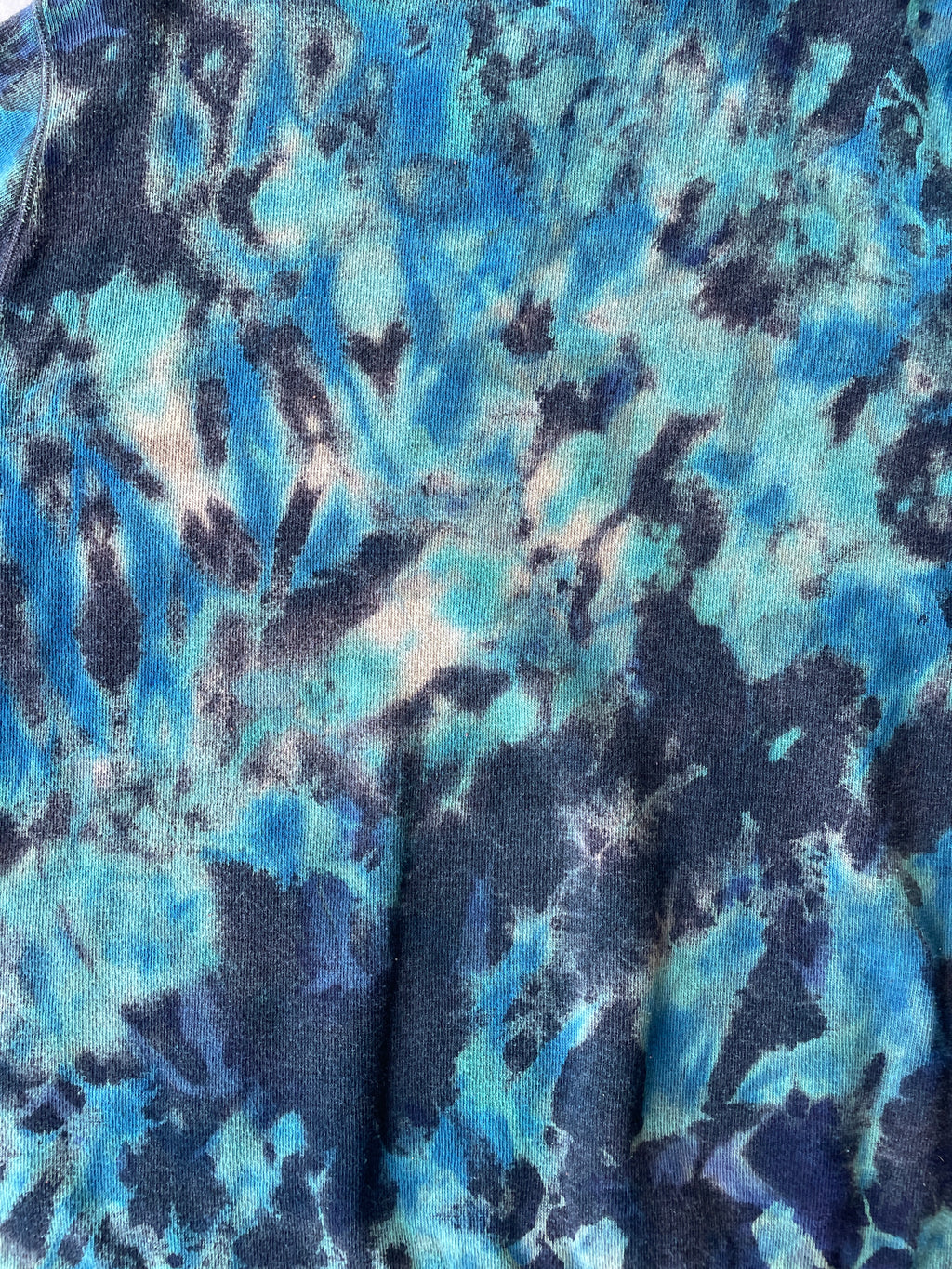 Nike Golf Tie Dye Crewneck Sweatshirt | One-of-a-Kind Blue and Black Sweatshirt | Men's XL