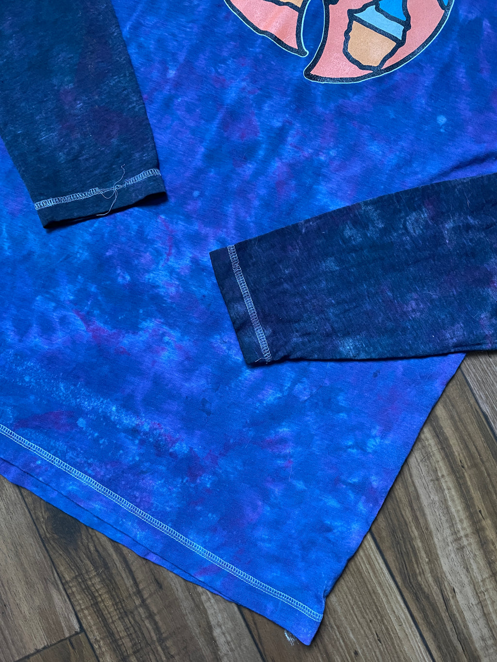 Men's Large WUTAH Delicate Arch Handmade Reverse One-Of-a-Kind Tie Dye Short Sleeve T-Shirt