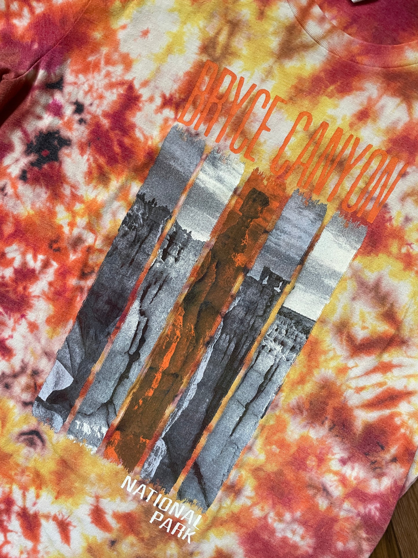 Men's Large Bryce Canyon National Park (Utah) Handmade Tie Dye Short Sleeve T-Shirt