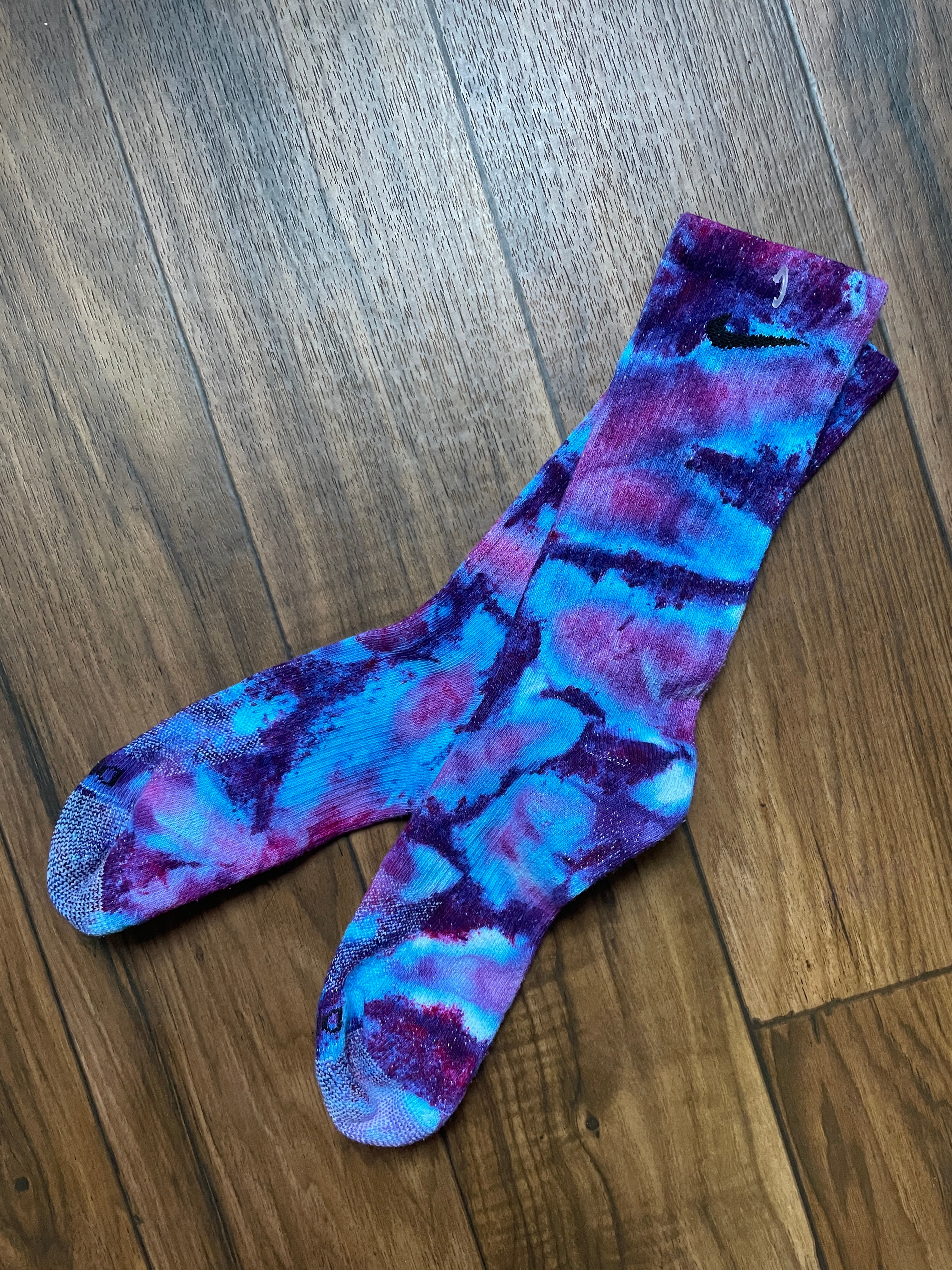 Galaxy Dye Nike Dri-FIT Everyday Plus Training Socks - Size Large (Men's 9-12/Women's 10-13)