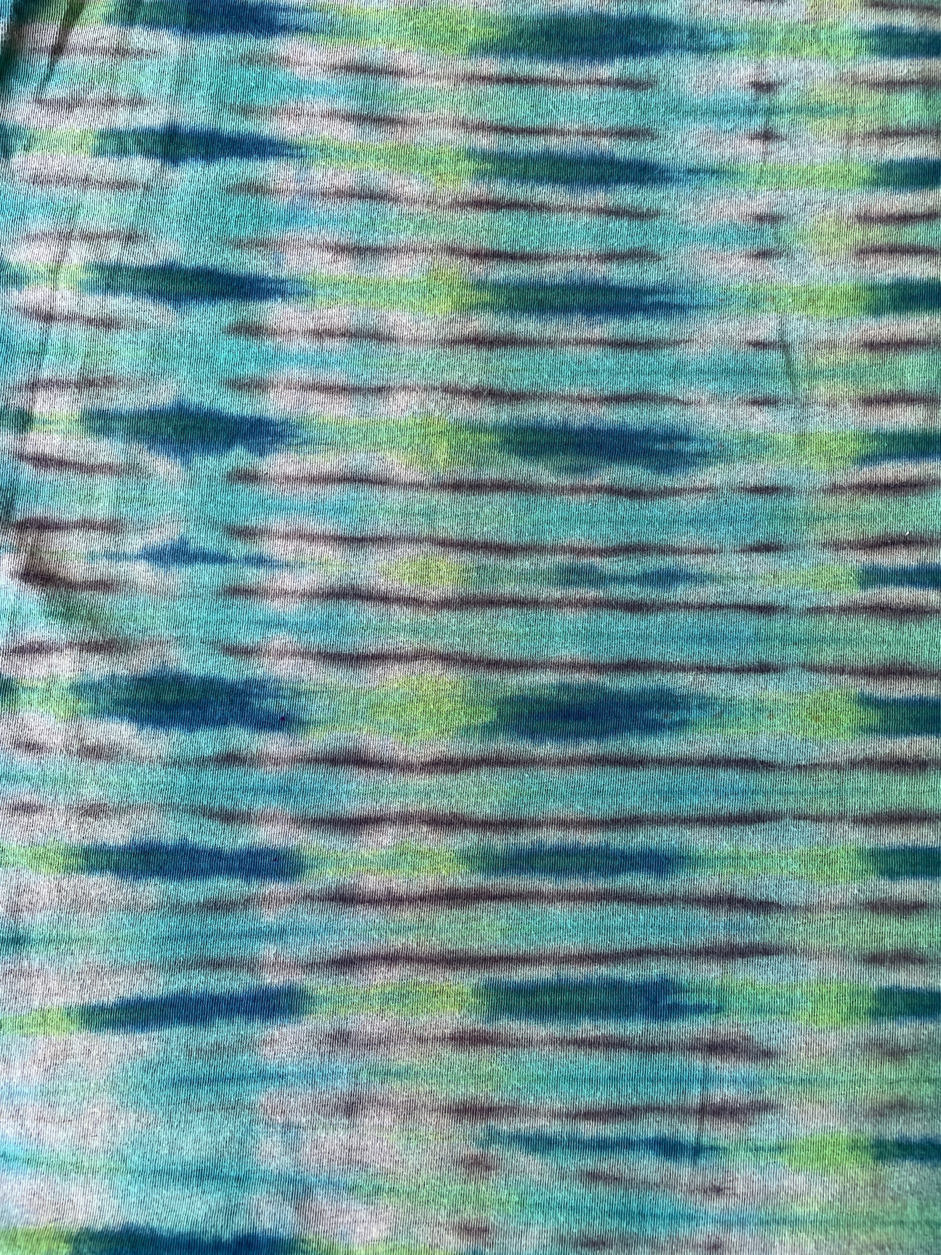 Carhartt Short Sleeve Black and Green Reverse Tie Dye T-Shirt | One-of-a-Kind | Men's Medium