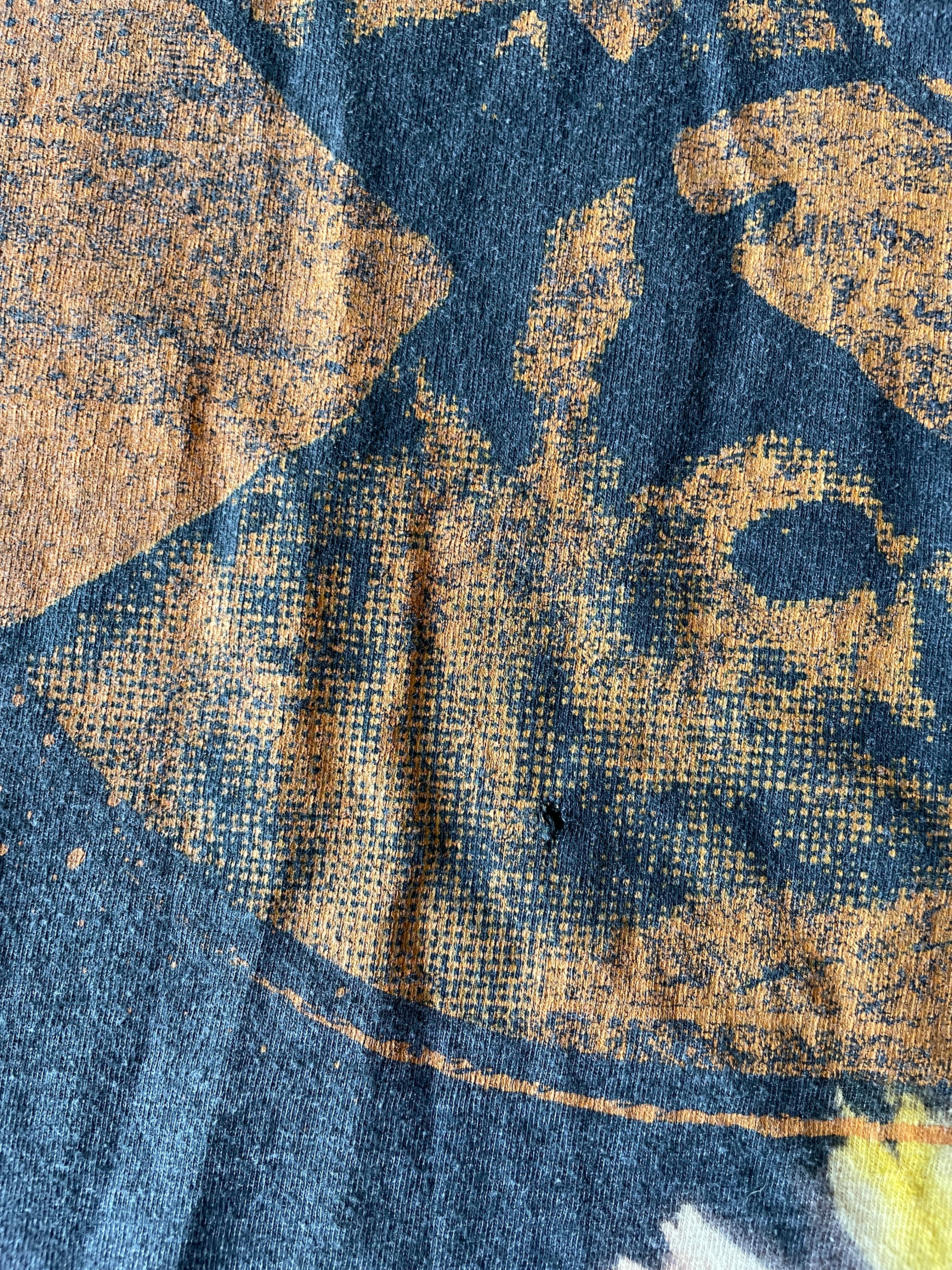 Carhartt Buck Long Sleeve Gray & Gold Reverse Tie Dye T-Shirt | One-of-a-Kind | Men's Medium