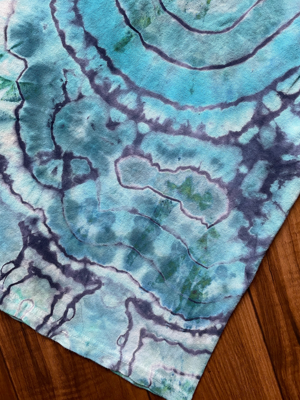 Men's Small Patriotic Horse Handmade Tie Dye Short Sleeve T-Shirt