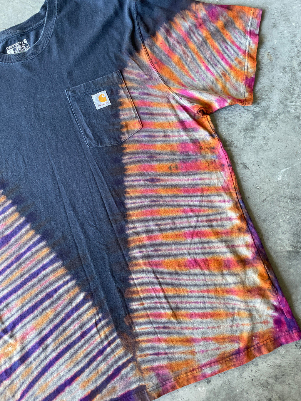 Carhartt Short Sleeve Mood Ring Tie Dye T-Shirt | One-of-a-Kind | Men's XL Tall