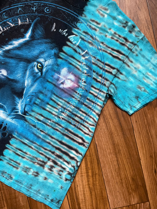 Men's Medium Wolf Handmade Tie Dye Short Sleeve T-Shirt