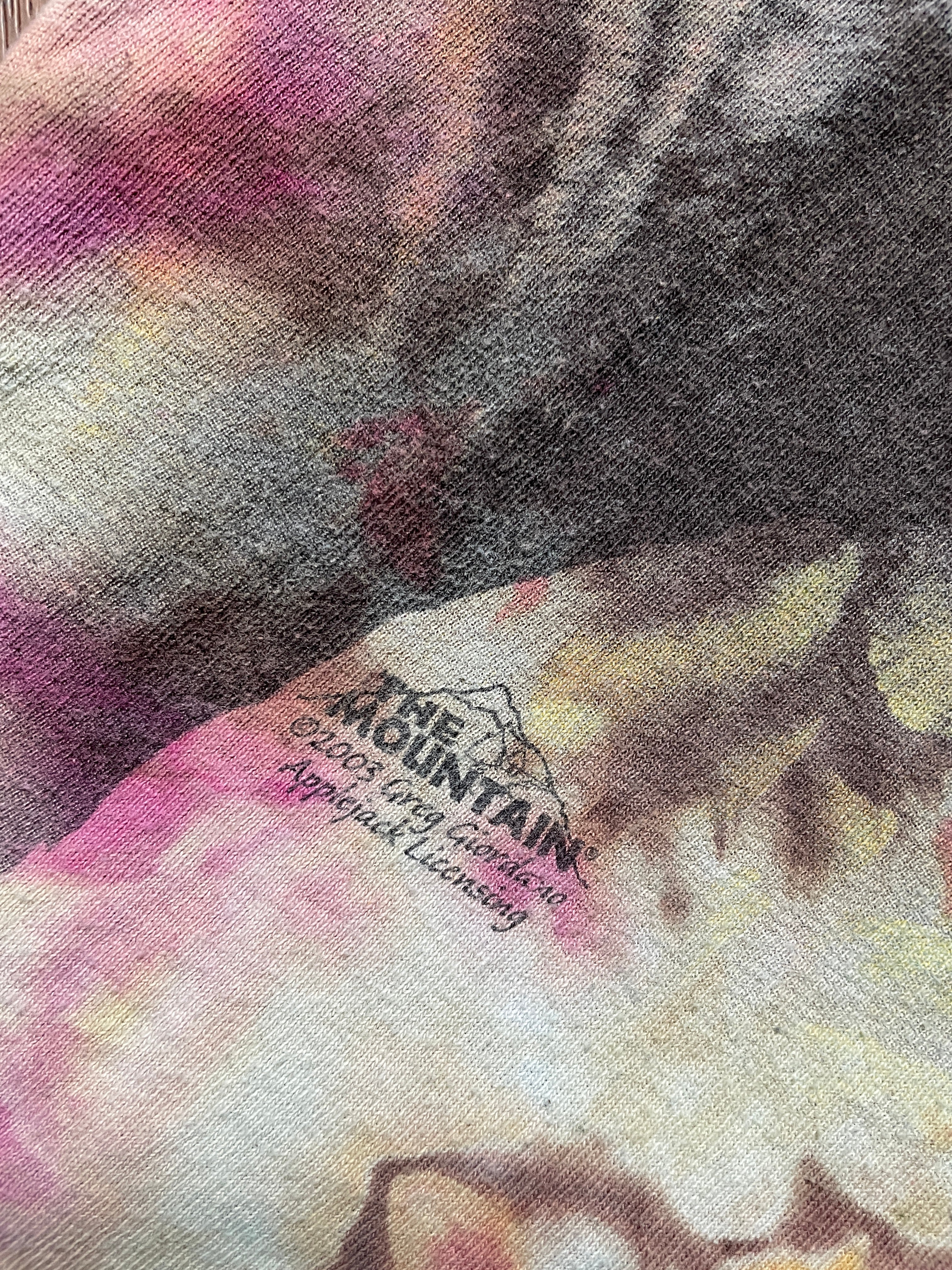 Men's Large Horse Handmade Tie Dye Short Sleeve T-Shirt (Vintage from 2003)