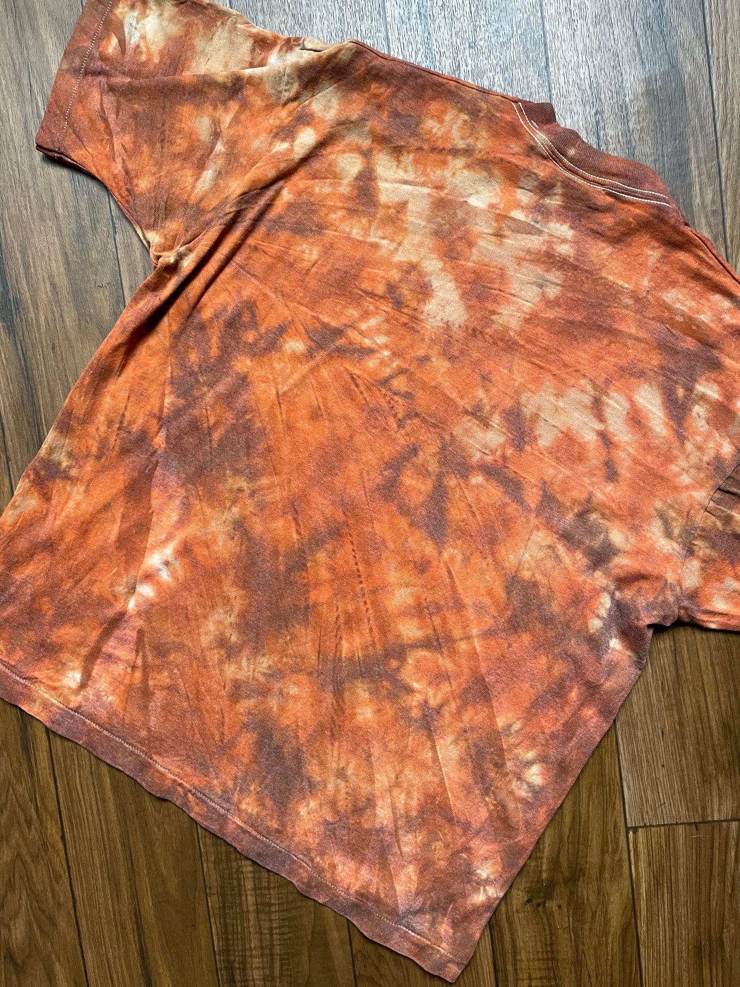 Men's XL Arkansas Deer Handmade Geode Tie Dye Short Sleeve T-Shirt