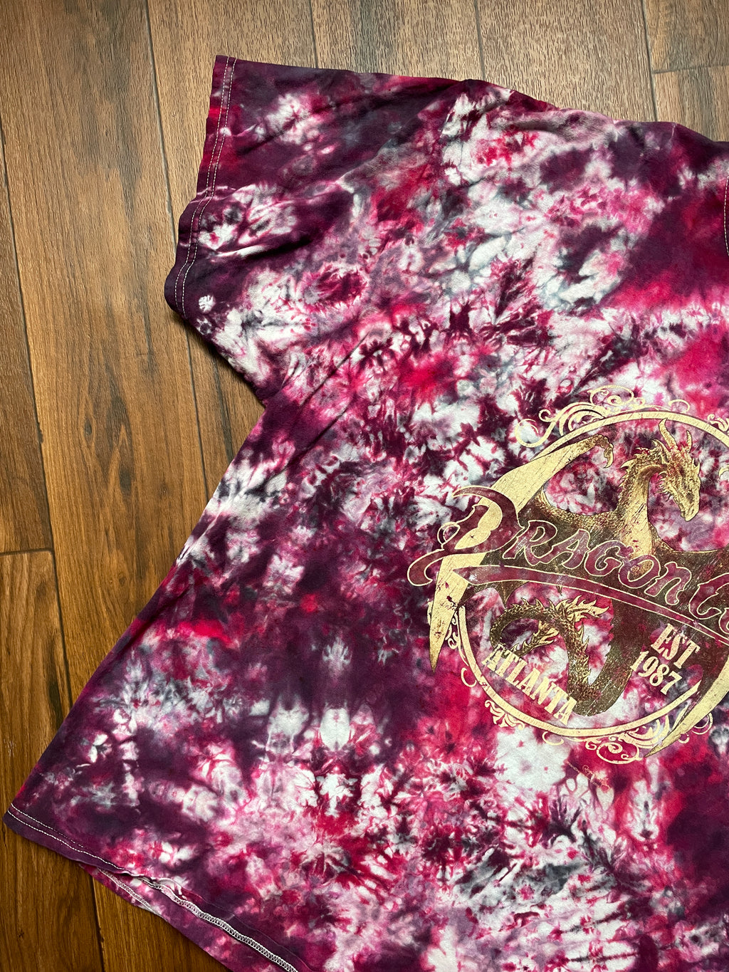 Men's 3XL 2013 Dragoncon Handmade Geode Tie Dye Short Sleeve T-Shirt