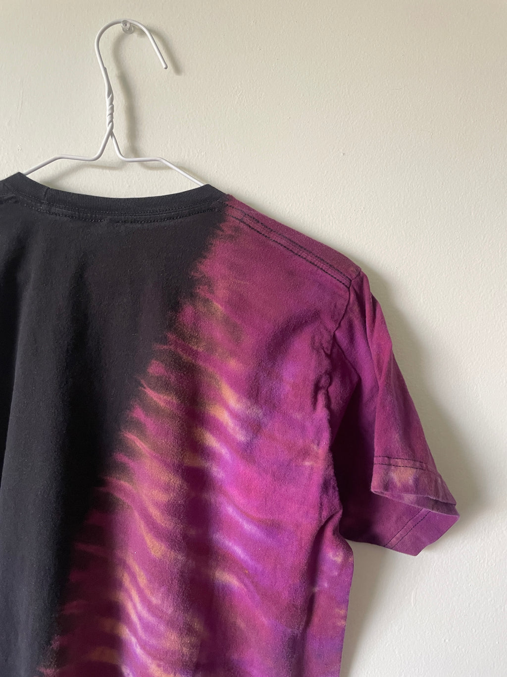 Panic! At the Disco Pray for the Wicked Handmade Tie Dye Short Sleeve T-Shirt | One-Of-a-Kind Upcycled Black and Pink Top | Men's Medium