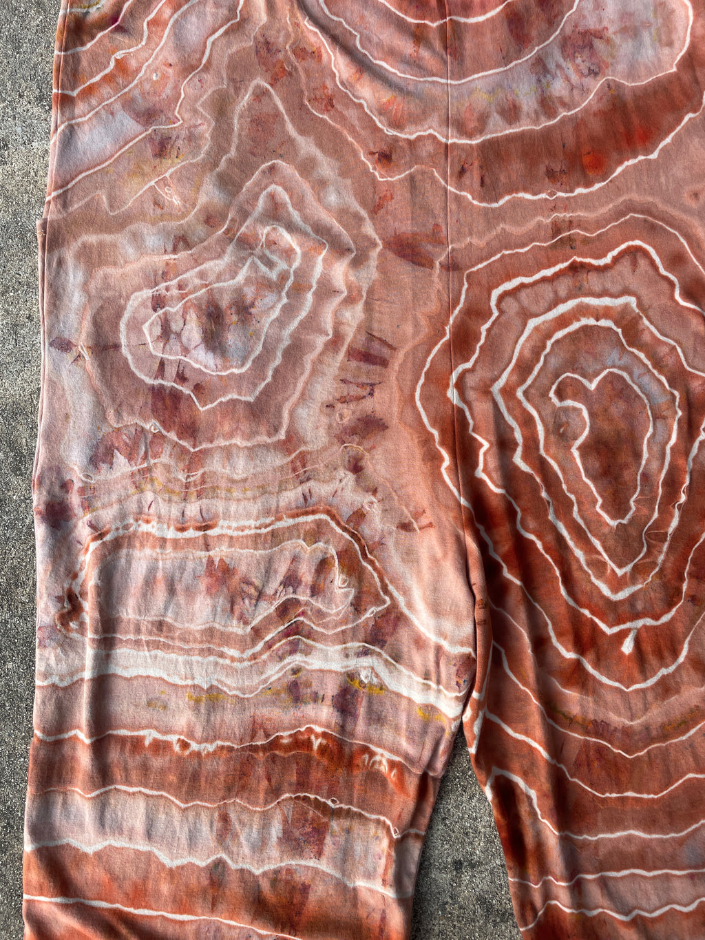 Sandstone Tie Dye Jumpsuit | Women's Size Small/Medium | Terracotta Earth Tones Geode Jumper