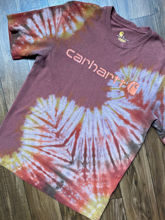 Men's Medium Carhartt Reverse Tie Dye Short Sleeve Oversized T-Shirt