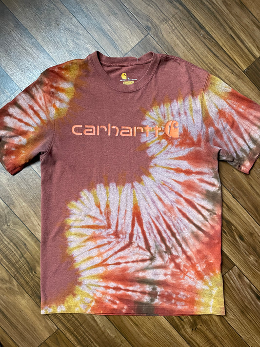 Men's Medium Carhartt Reverse Tie Dye Short Sleeve Oversized T-Shirt