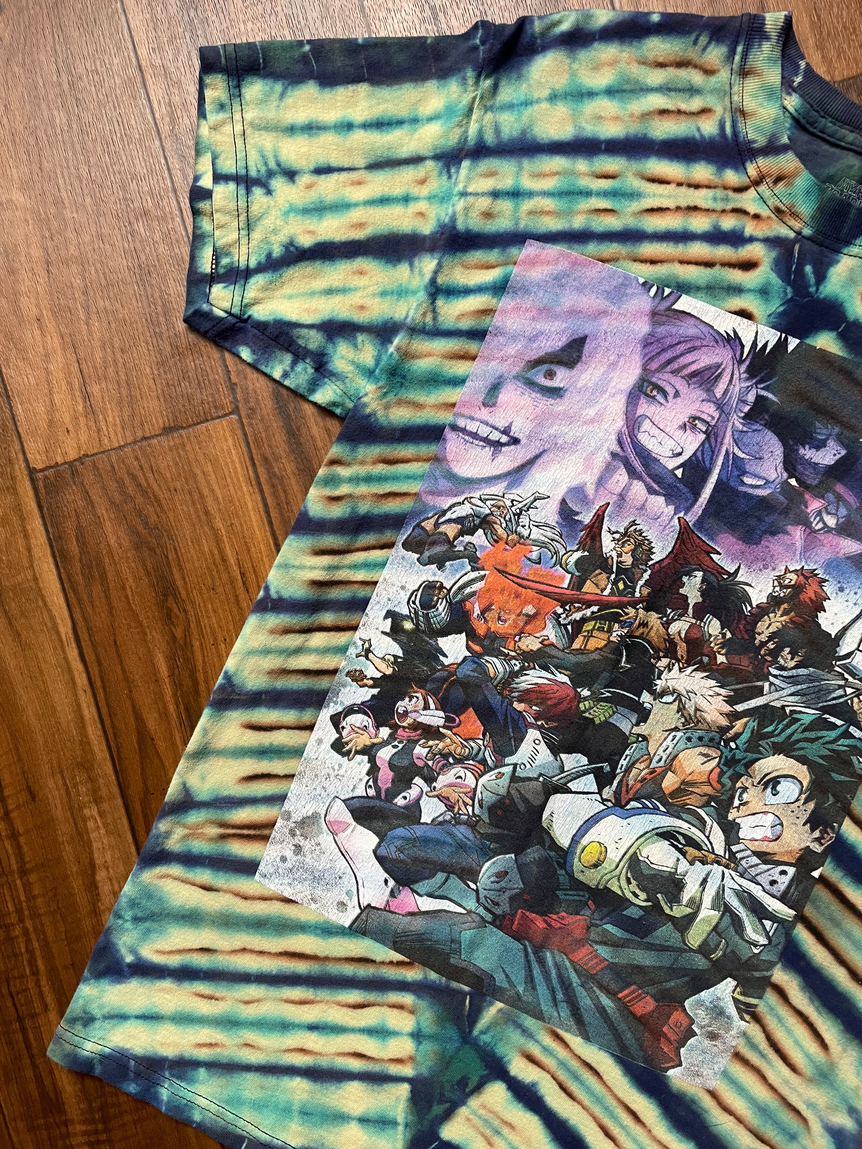 Men's Small My Hero Academia Reverse Tie Dye Short Sleeve T-Shirt