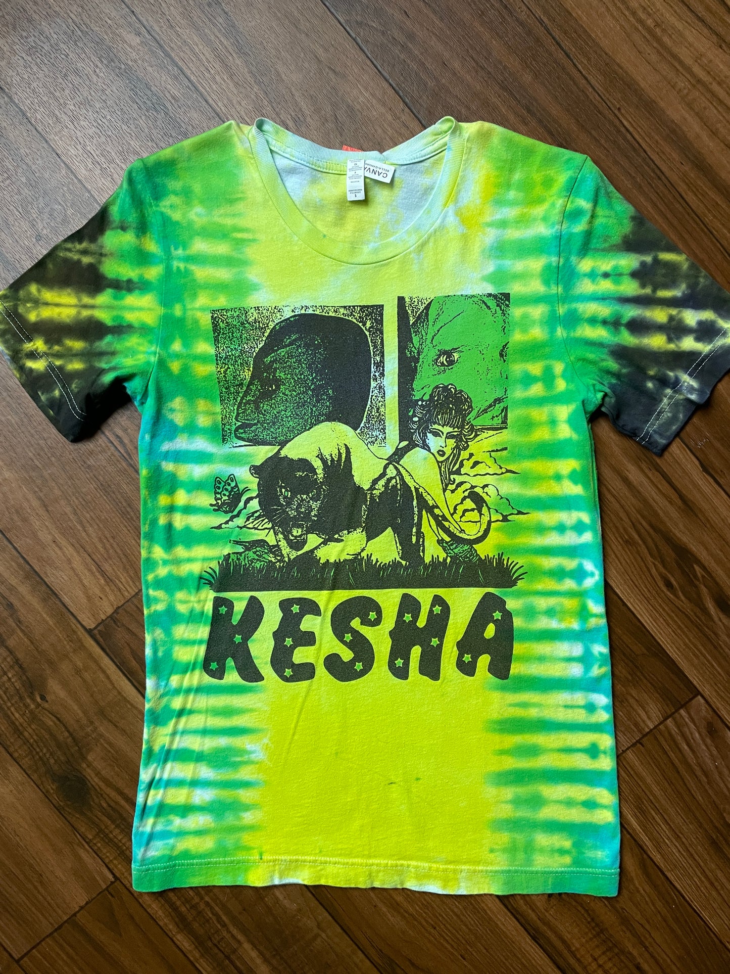 Women's Small Kesha Learn to Let Go Tie Dye Short Sleeve T-Shirt