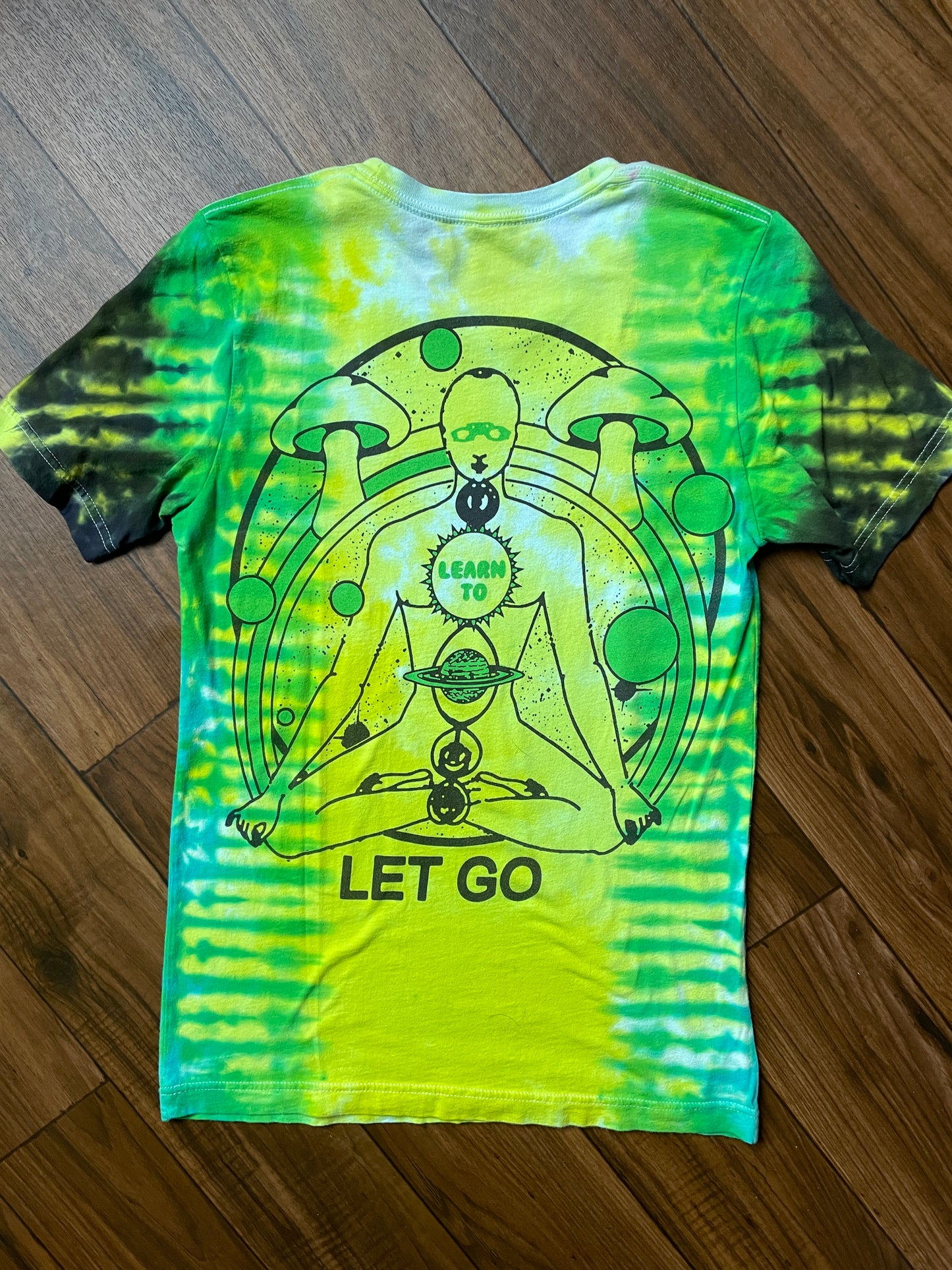 Women's Small Kesha Learn to Let Go Tie Dye Short Sleeve T-Shirt