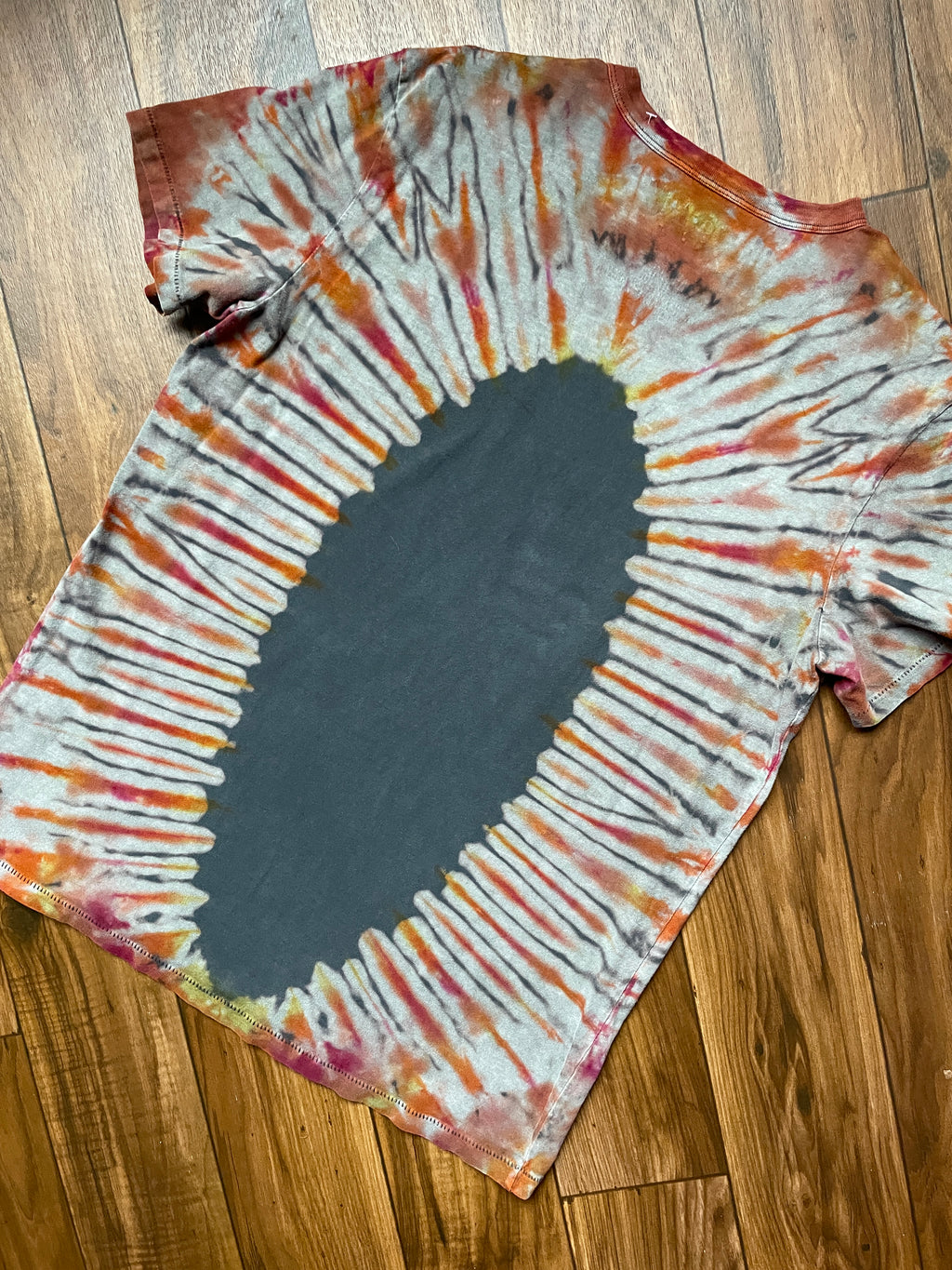 Unisex Large 2Pac Reverse Tie Dye Short Sleeve T-Shirt