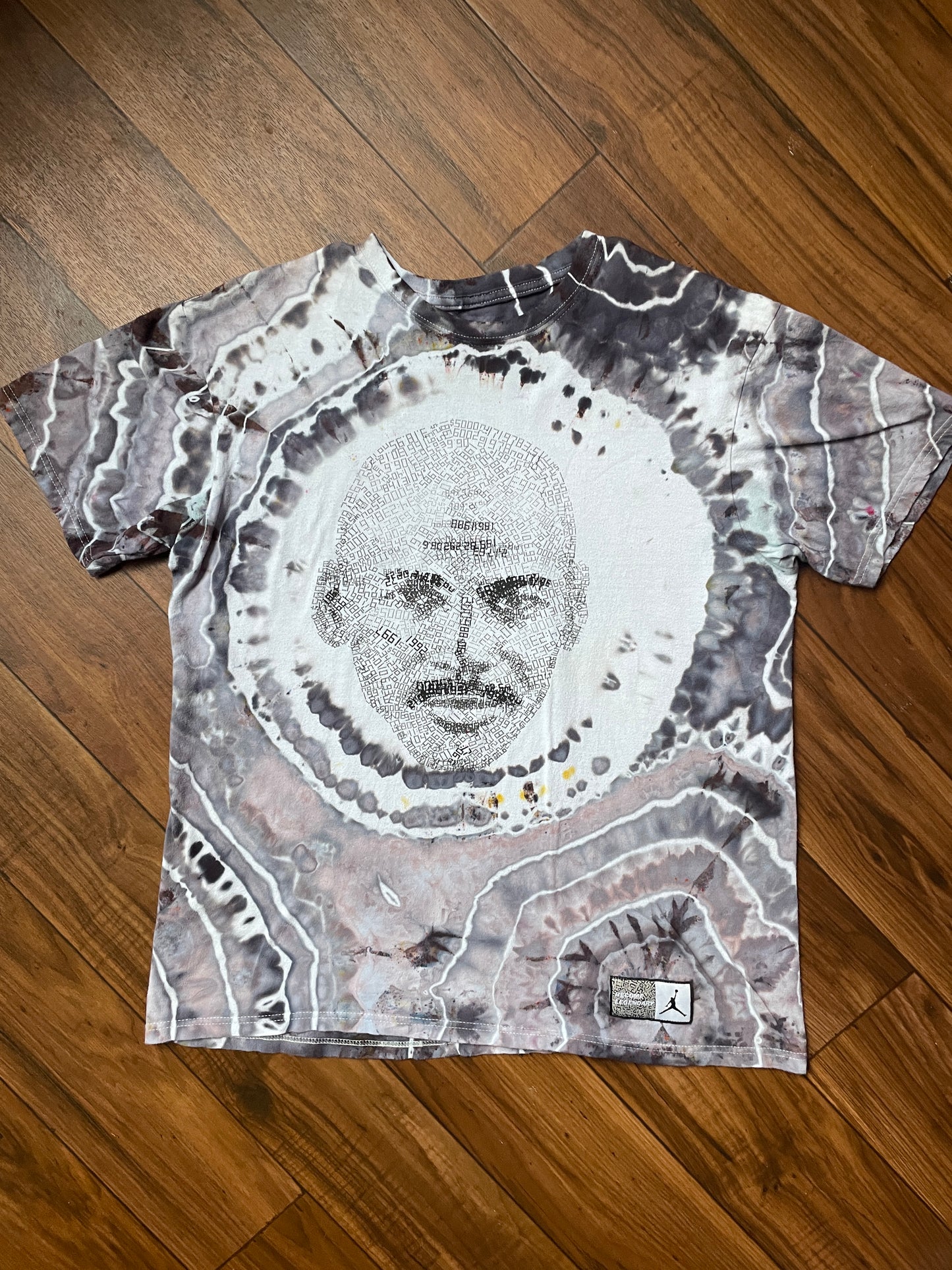 Men's Large Michael Jordan Geode Tie Dye Short Sleeve T-Shirt