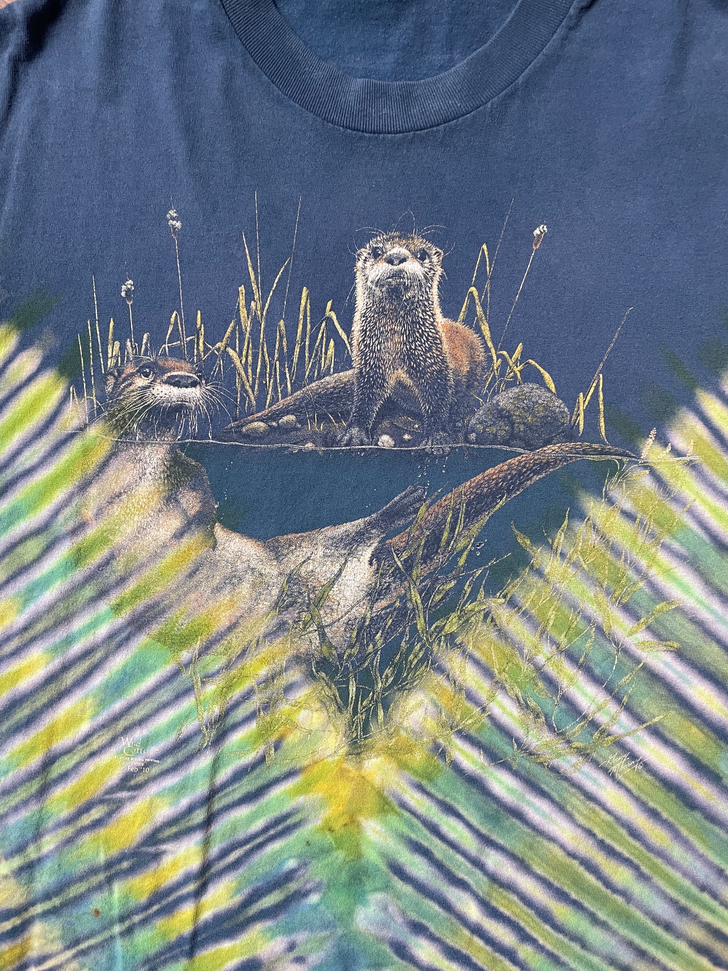 Men's XL 2005 Vintage Otters Tie Dye Short Sleeve T-Shirt