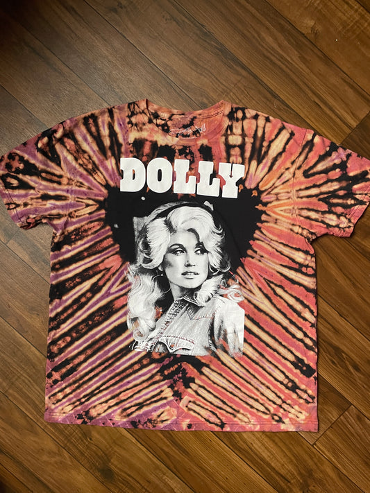 Men's XL Dolly Parton Tie Dye Short Sleeve T-Shirt