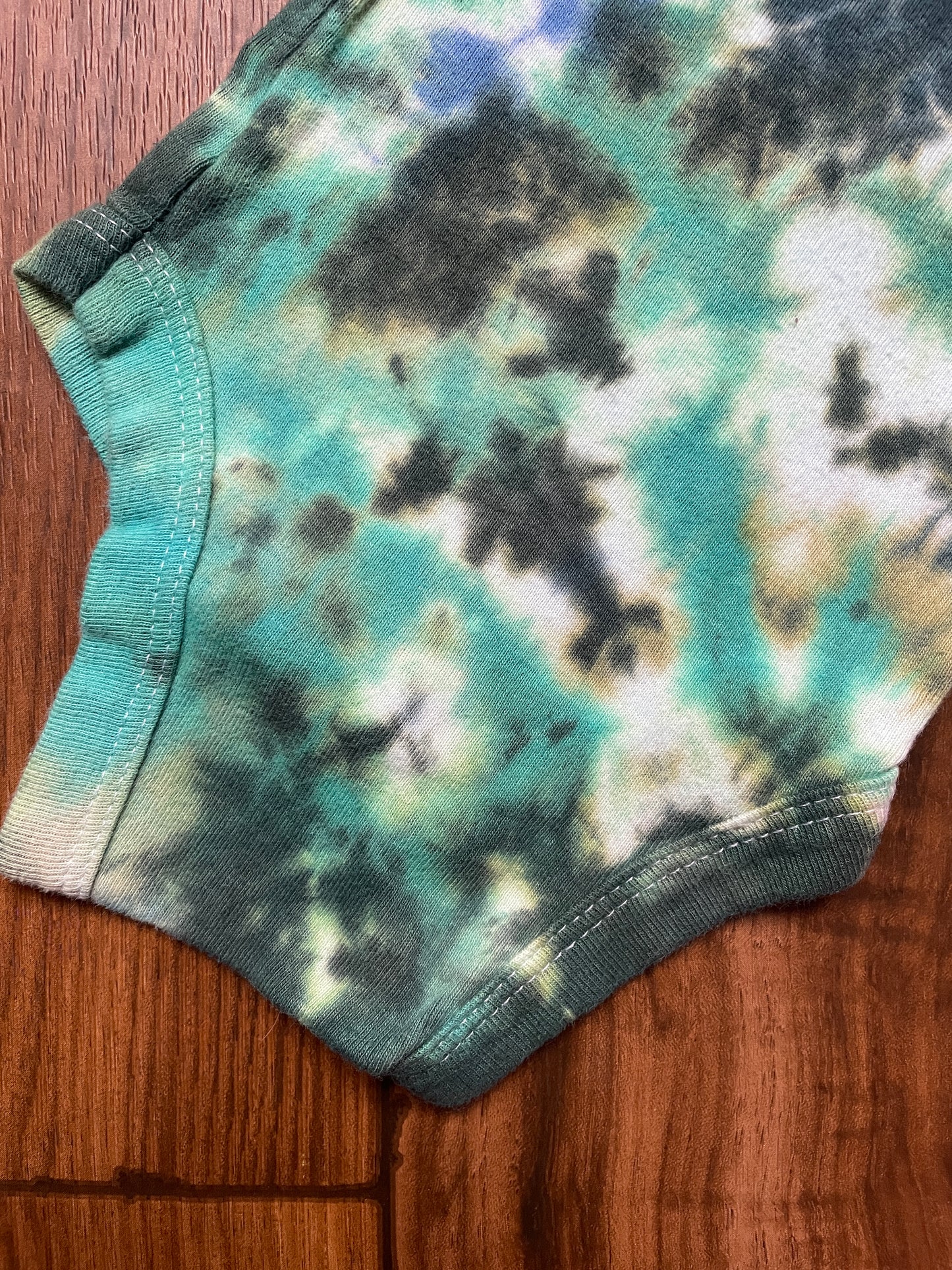 0-3 MO Climbing Shoe Tie Dye Short Sleeve Baby Onesie