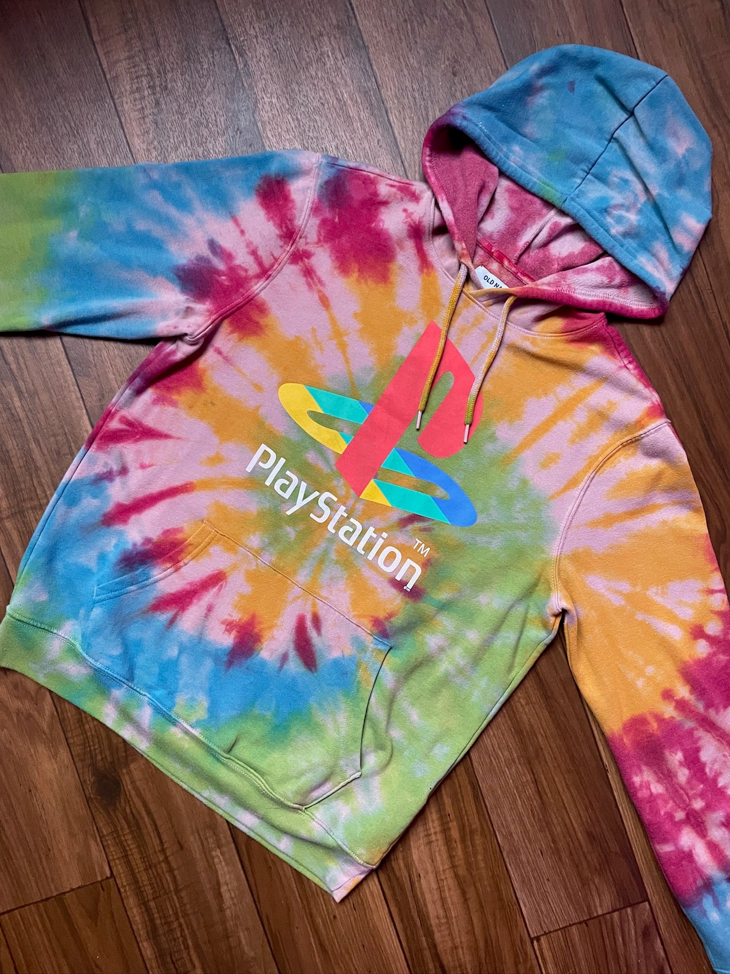 Men's Medium PlayStation Tie Dye Hoodie