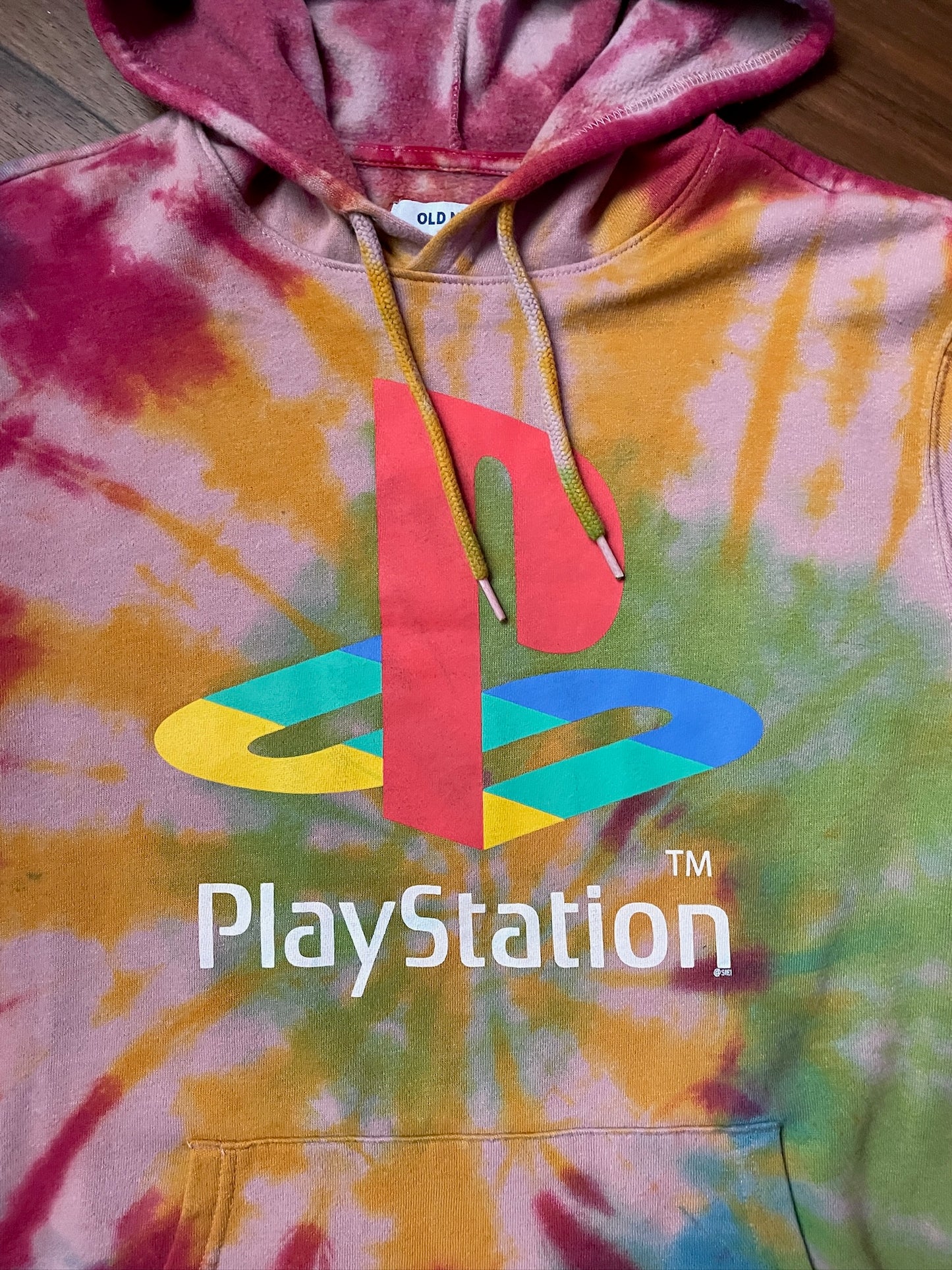 Men's Medium PlayStation Tie Dye Hoodie