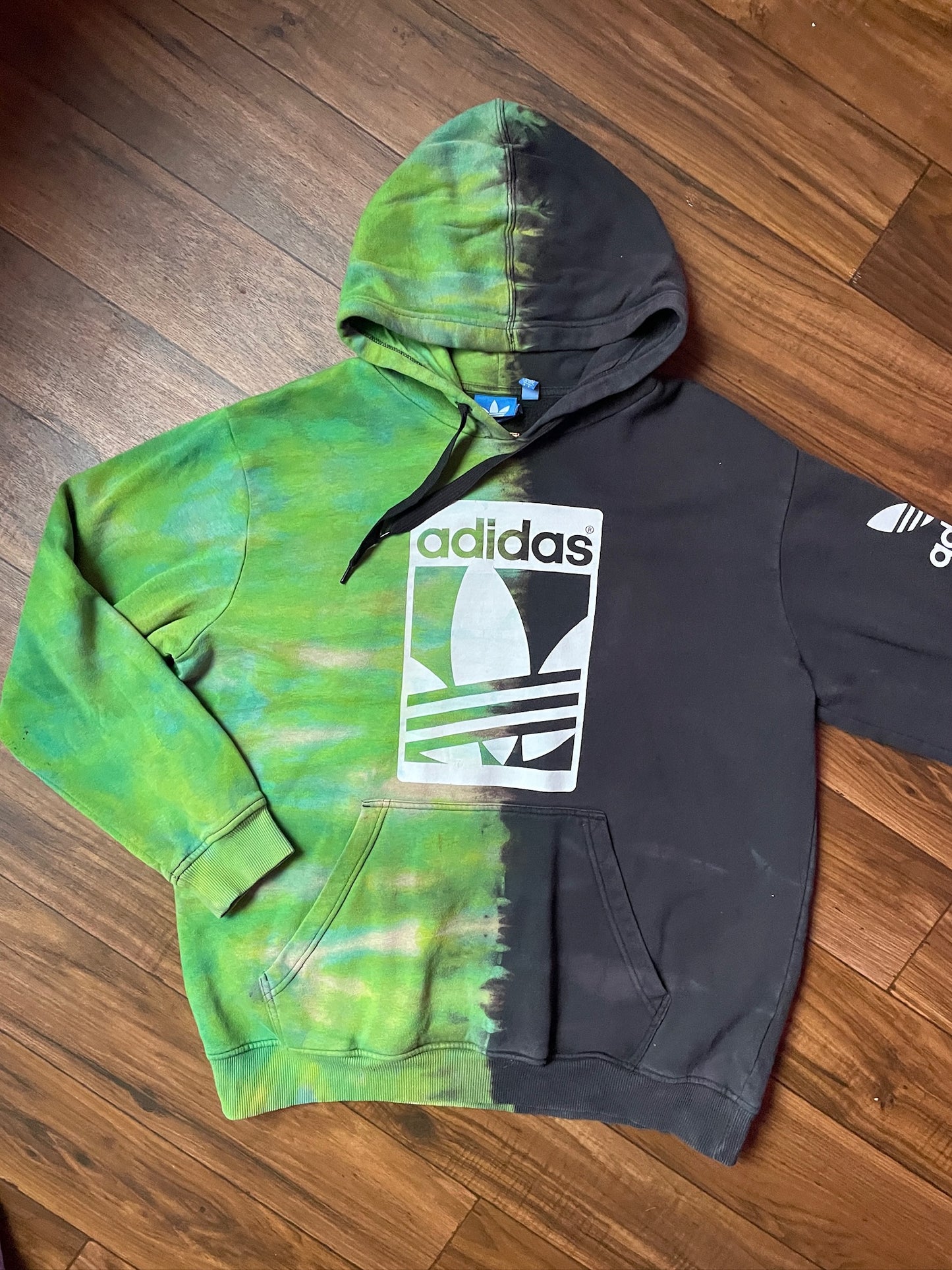 Men's XL adidas Reverse Tie Dye Hoodie