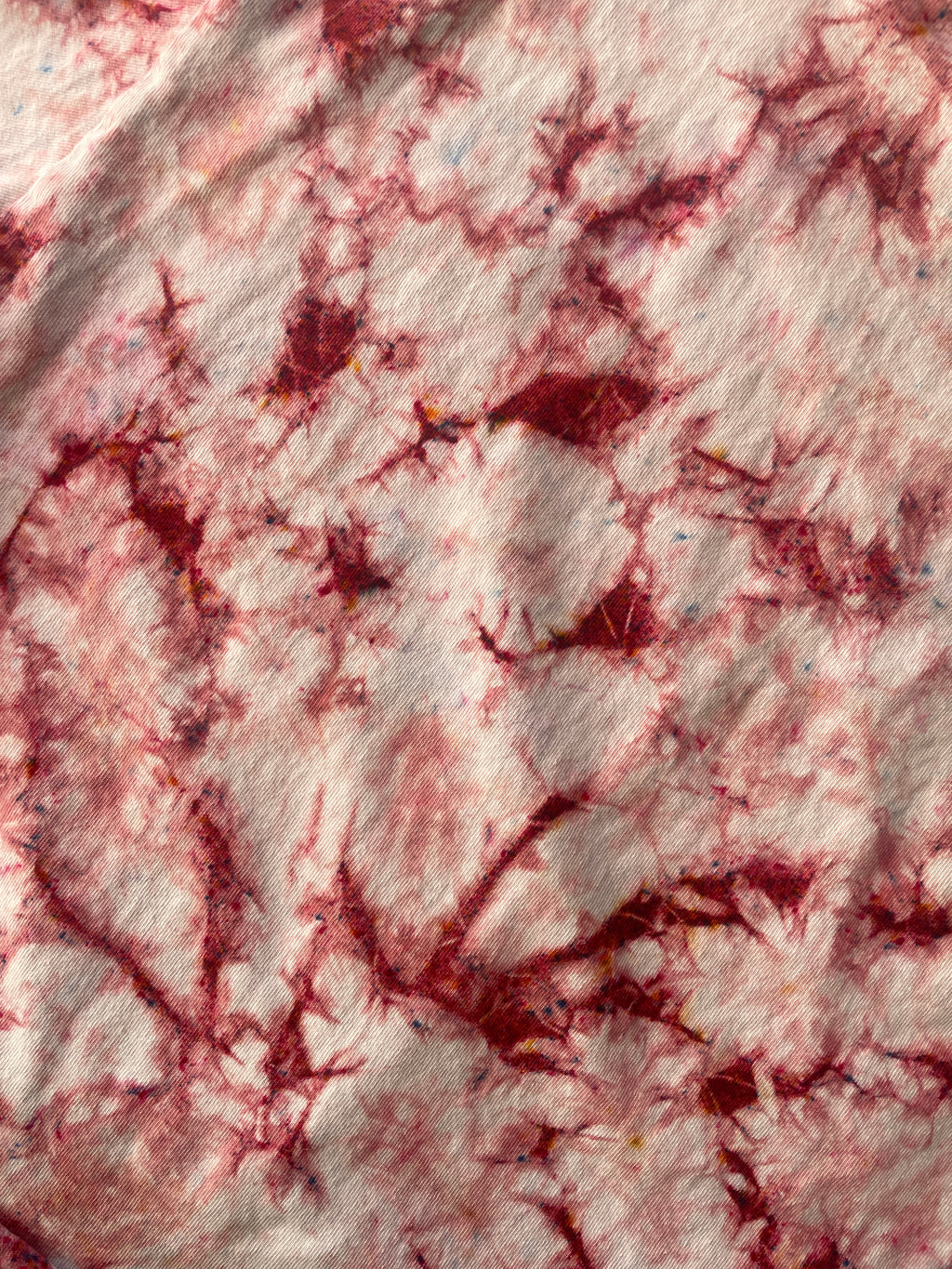 Medium Men’s Los Angeles, California Handmade Tie Dye Cropped T-Shirt | One-of-a-Kind John Galt Pink Funfetti Short Sleeve Crop Top