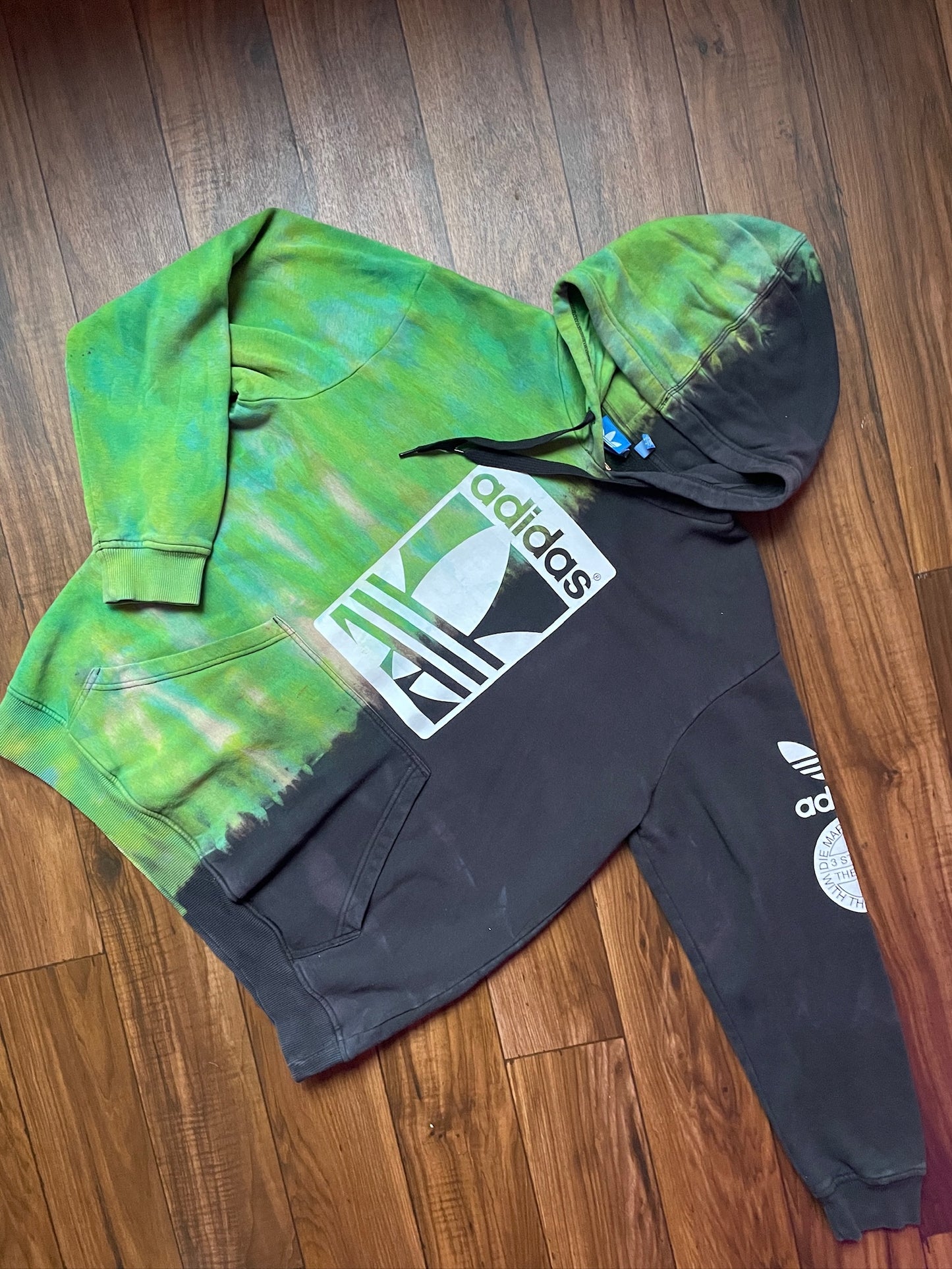 Men's XL adidas Reverse Tie Dye Hoodie