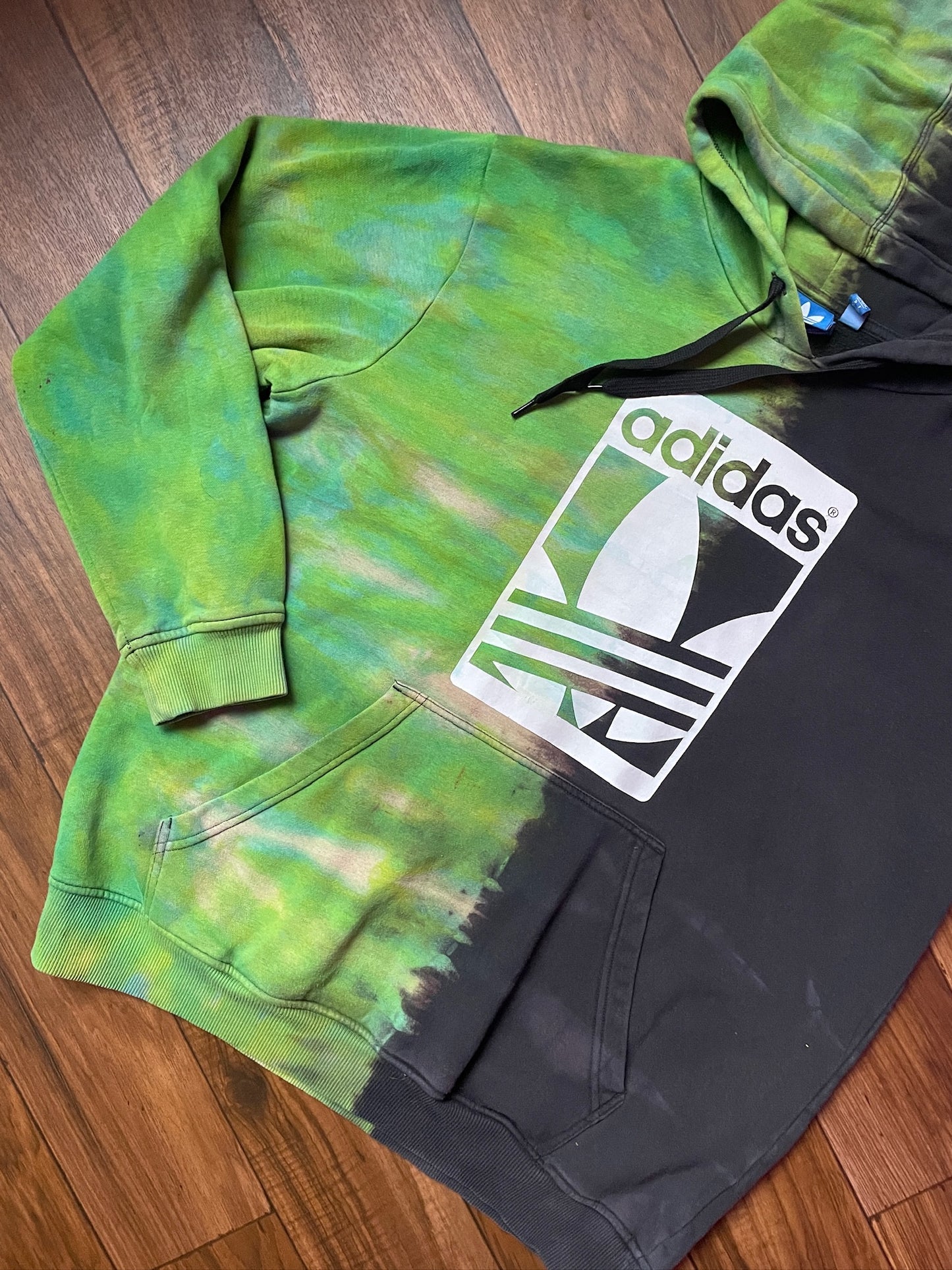 Men's XL adidas Reverse Tie Dye Hoodie