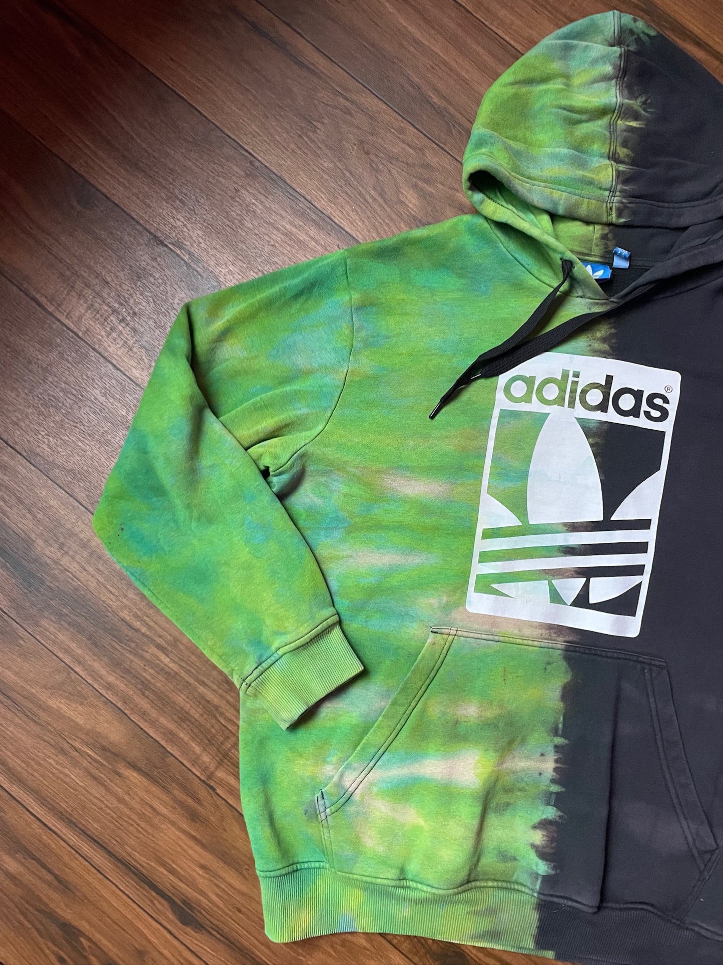 Men's XL adidas Reverse Tie Dye Hoodie