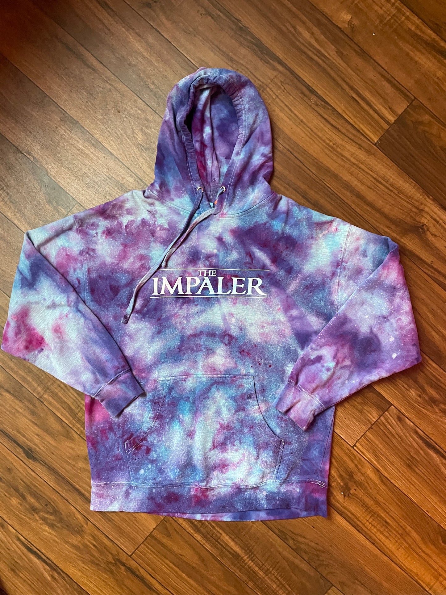 Men's XL The Impaler Snowboard Mag Galaxy Ice Dye Hoodie