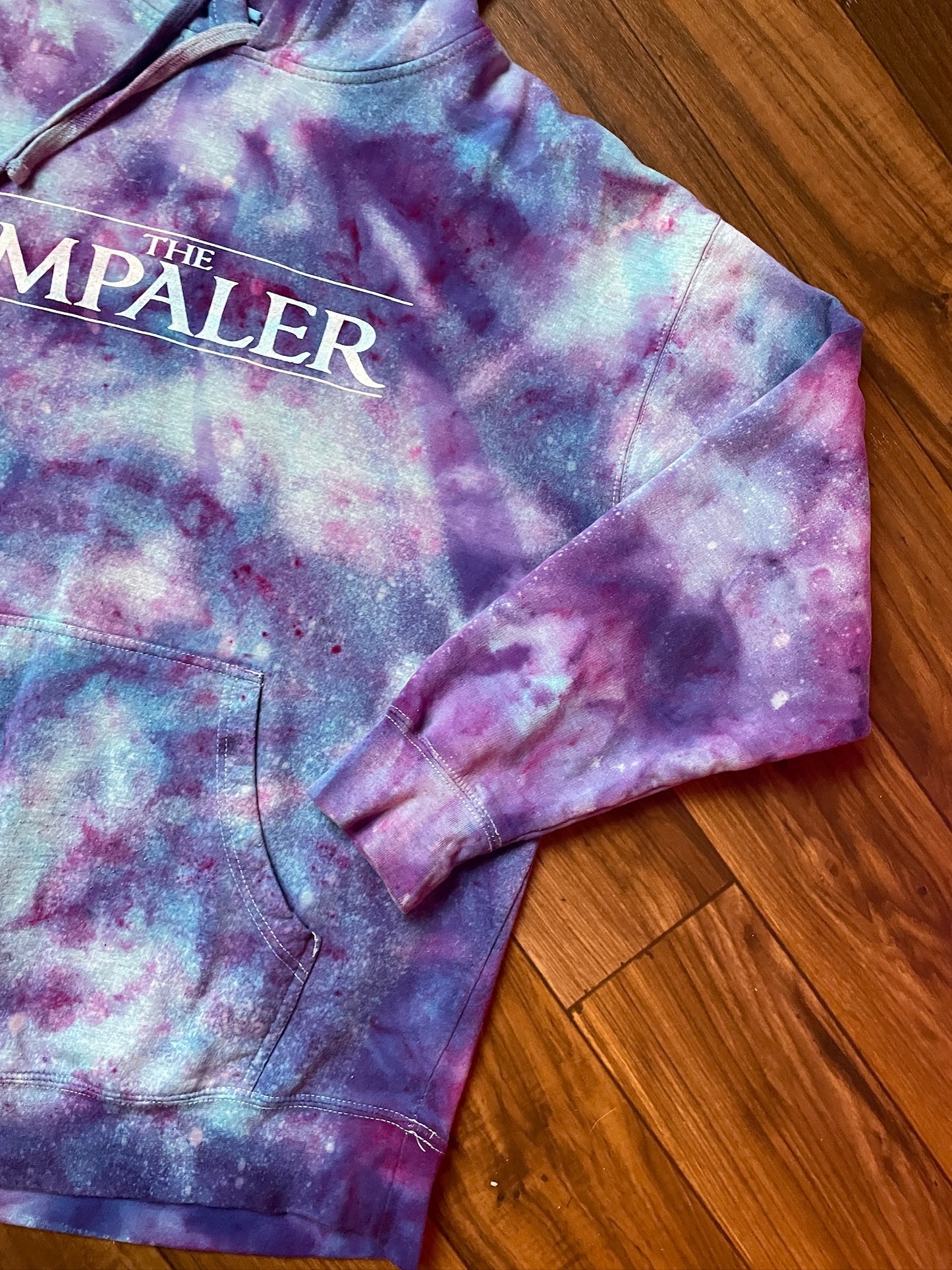 Men's XL The Impaler Snowboard Mag Galaxy Ice Dye Hoodie