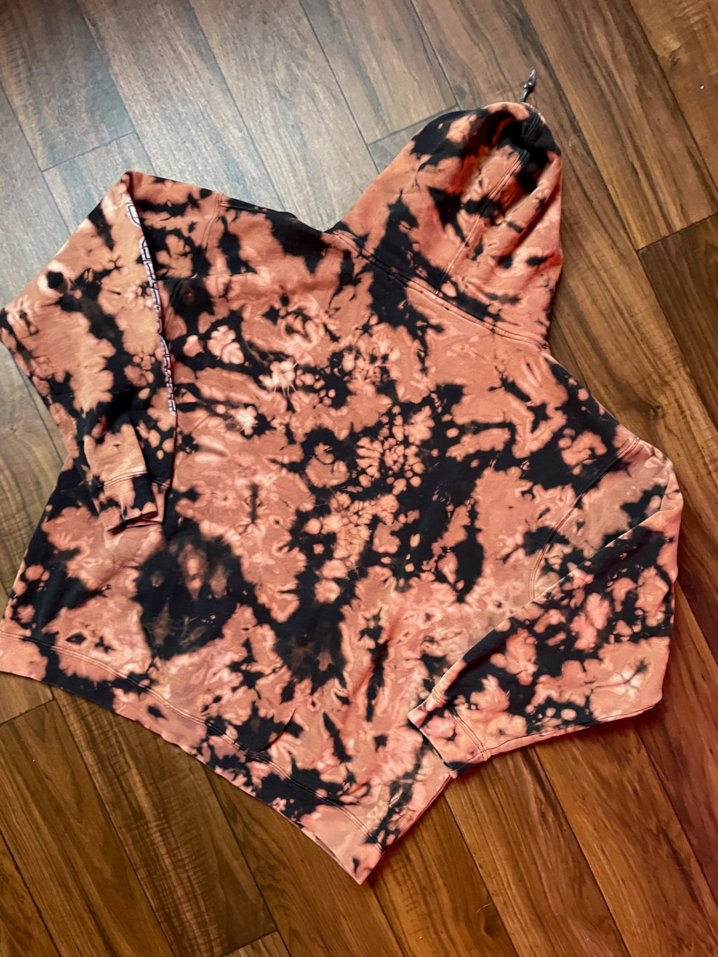 Men's XL No Fear Bleach Dye Hoodie