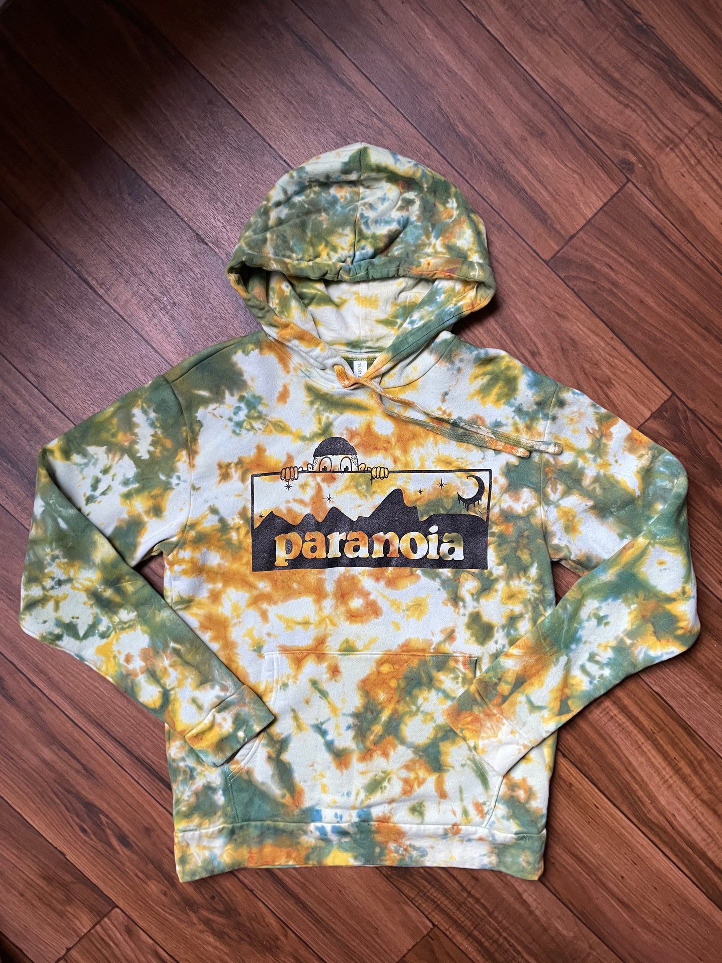 Women's Small Paranoia Tie Dye Hoodie