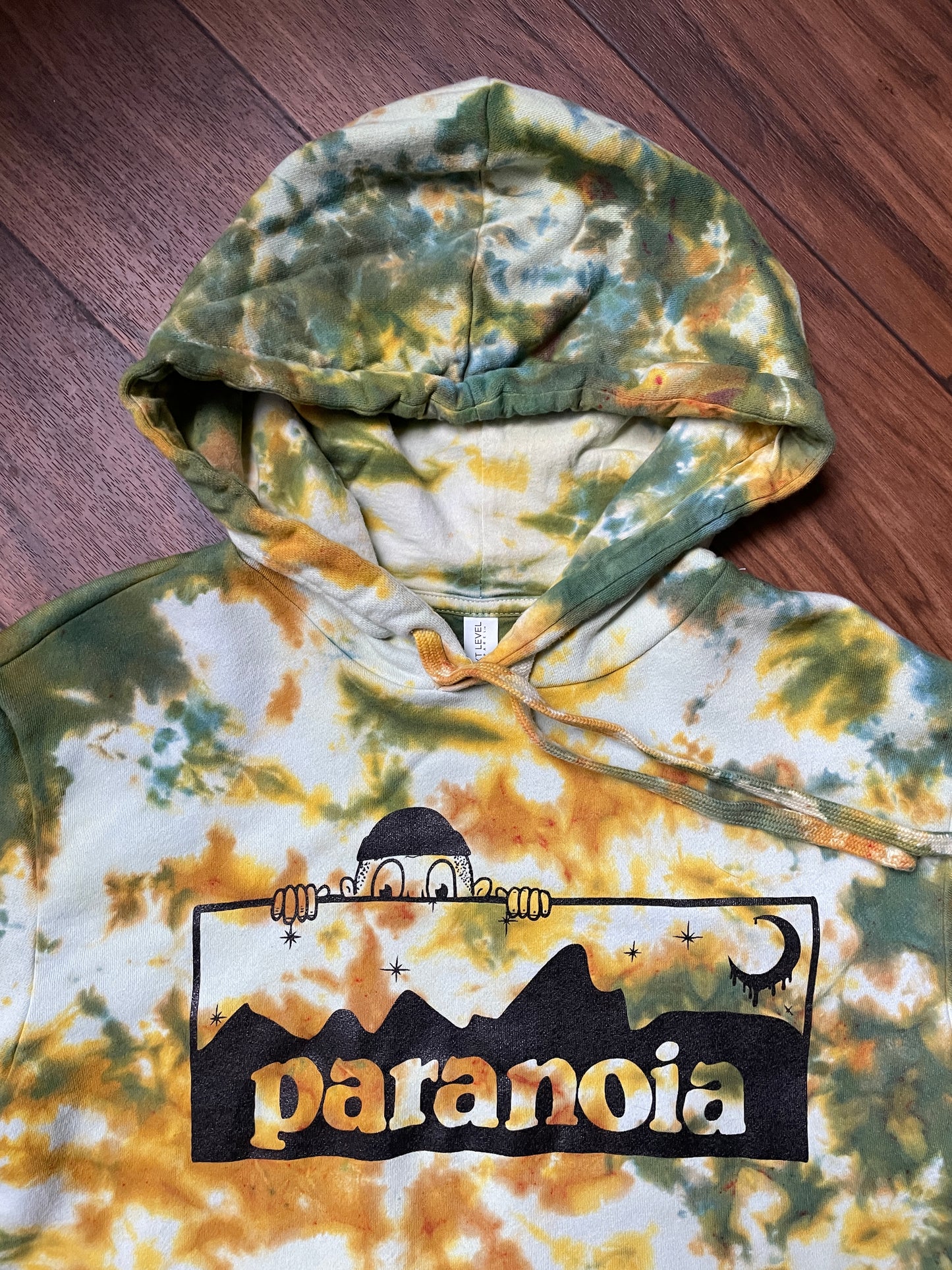 Women's Small Paranoia Tie Dye Hoodie