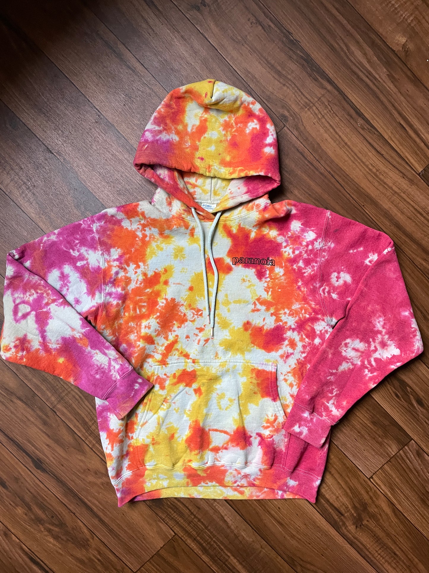 Men's Medium Paranoia Tie Dye Hoodie