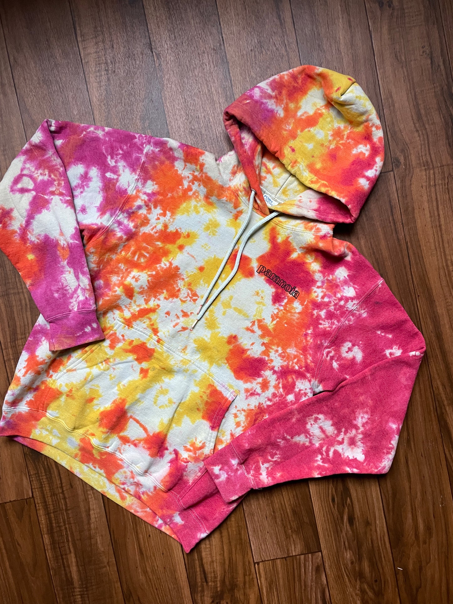 Men's Medium Paranoia Tie Dye Hoodie