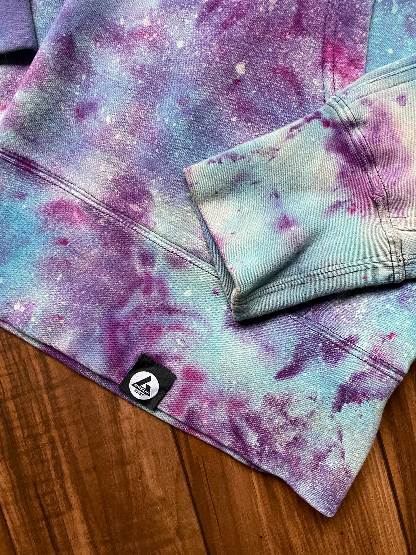 Men's Small Ski Boot Galaxy Ice Dye Hoodie