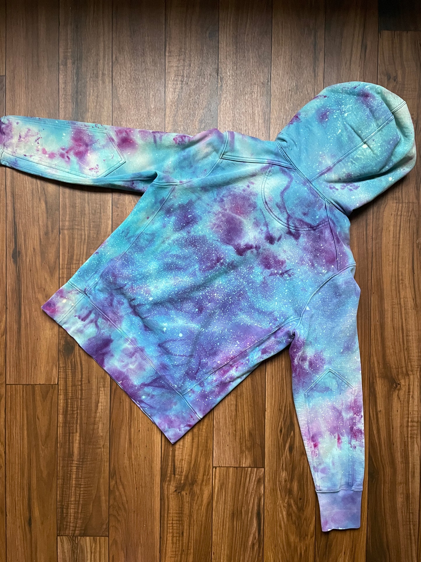 Men's Small Ski Boot Galaxy Ice Dye Hoodie