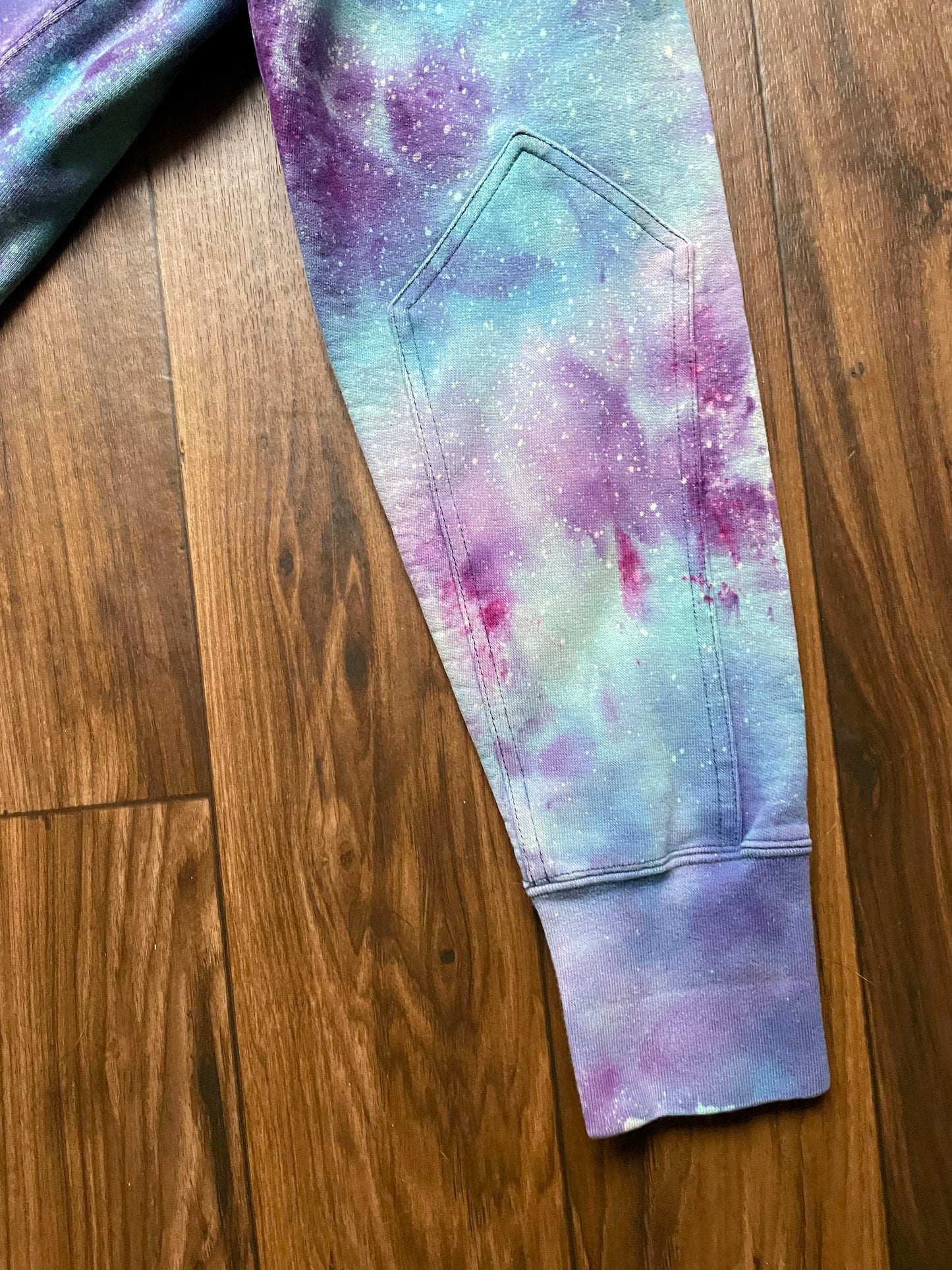 Men's Small Ski Boot Galaxy Ice Dye Hoodie