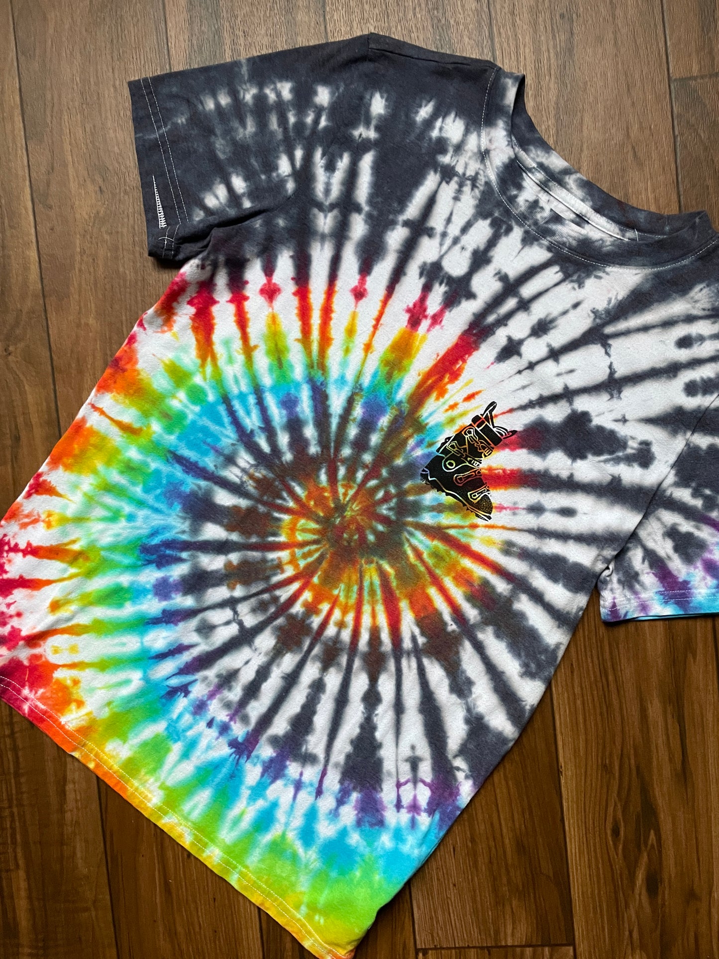 Big Kids' 2XL Ski Boot Tie Dye Short Sleeve T-Shirt