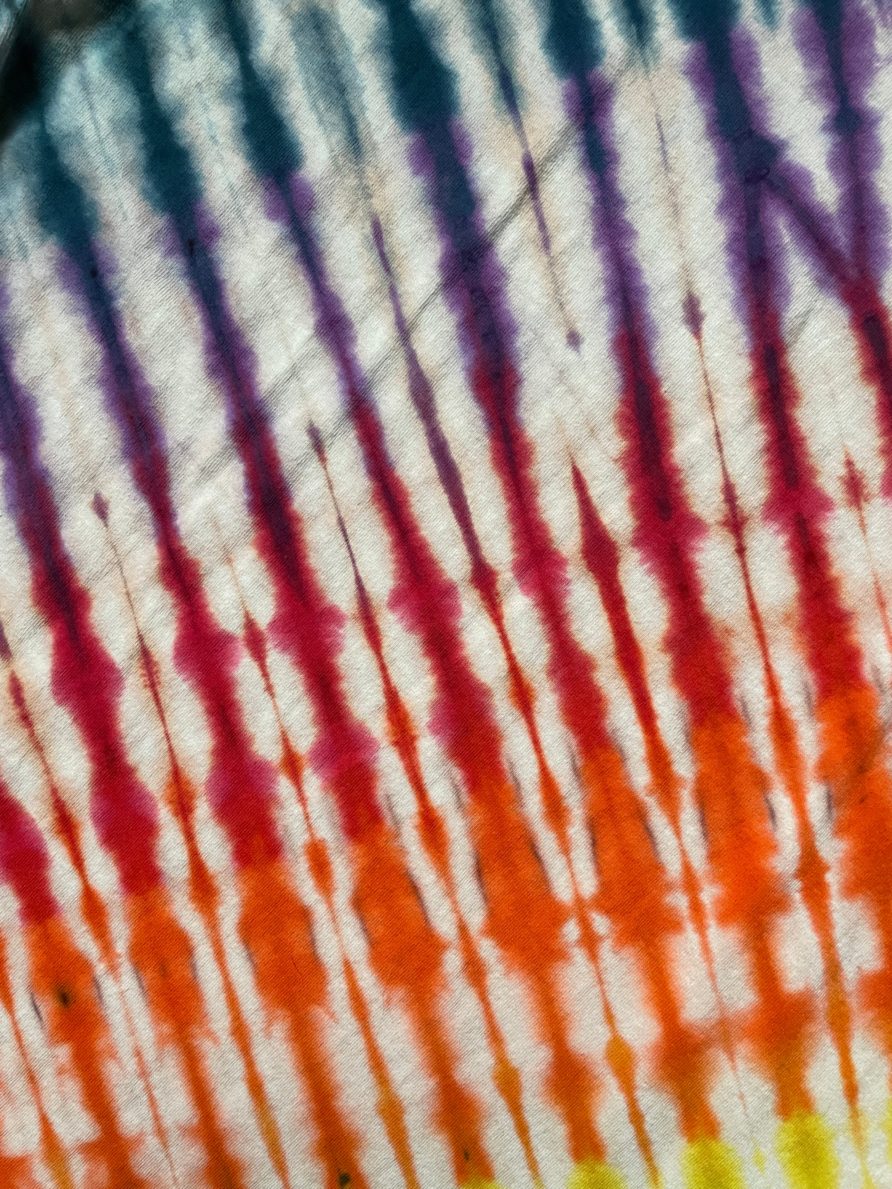 Men's Large Rainbow Climbing Carabiner Tie Dye Short Sleeve T-Shirt