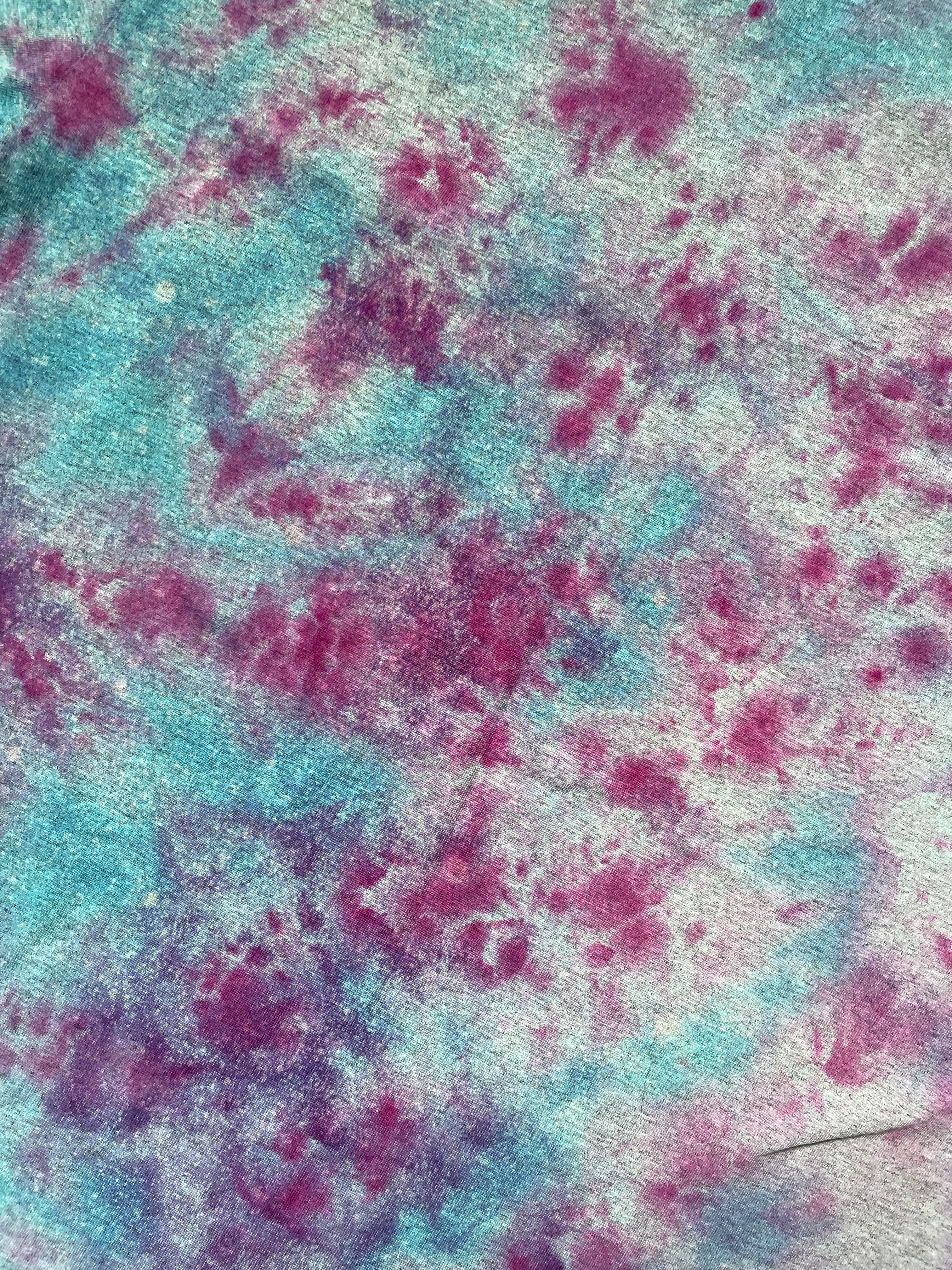 Men's Large Climbing Shoe Galaxy Tie Dye Short Sleeve T-Shirt