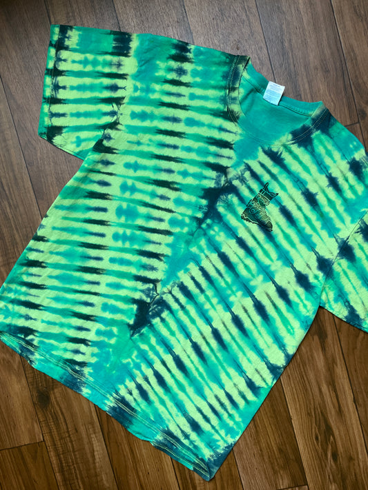 Men's XL Ski Boot Tie Dye Short Sleeve T-Shirt