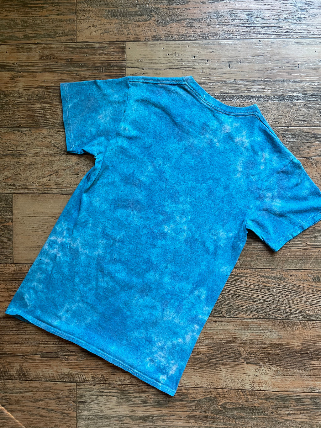 Blue Wolf Pack Short Sleeve Tie Dye T-Shirt | Men's Small