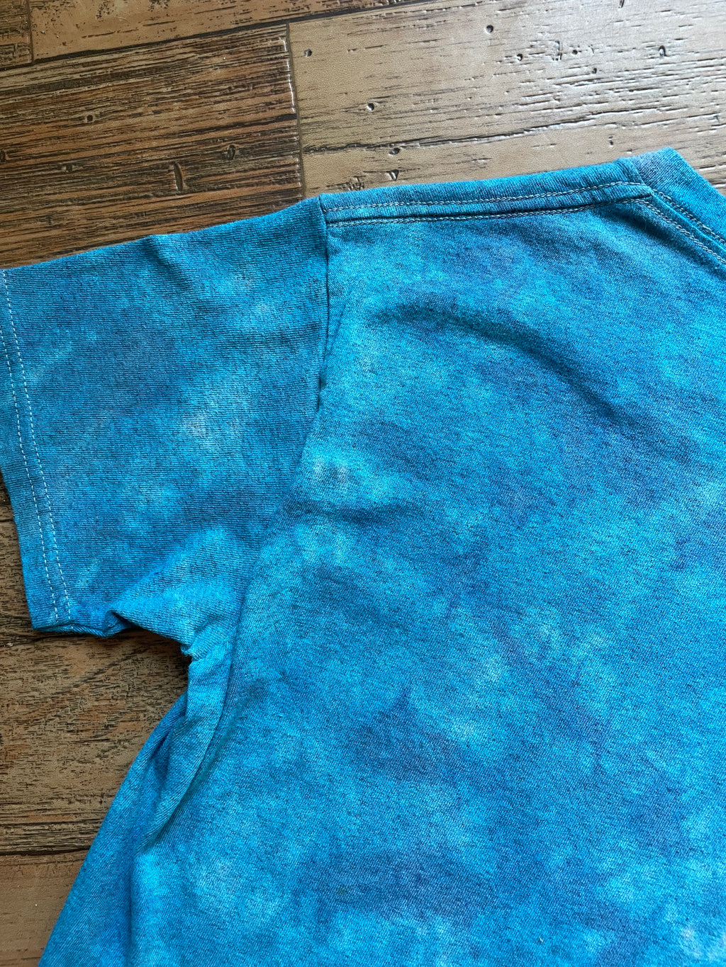 Blue Wolf Pack Short Sleeve Tie Dye T-Shirt | Men's Small