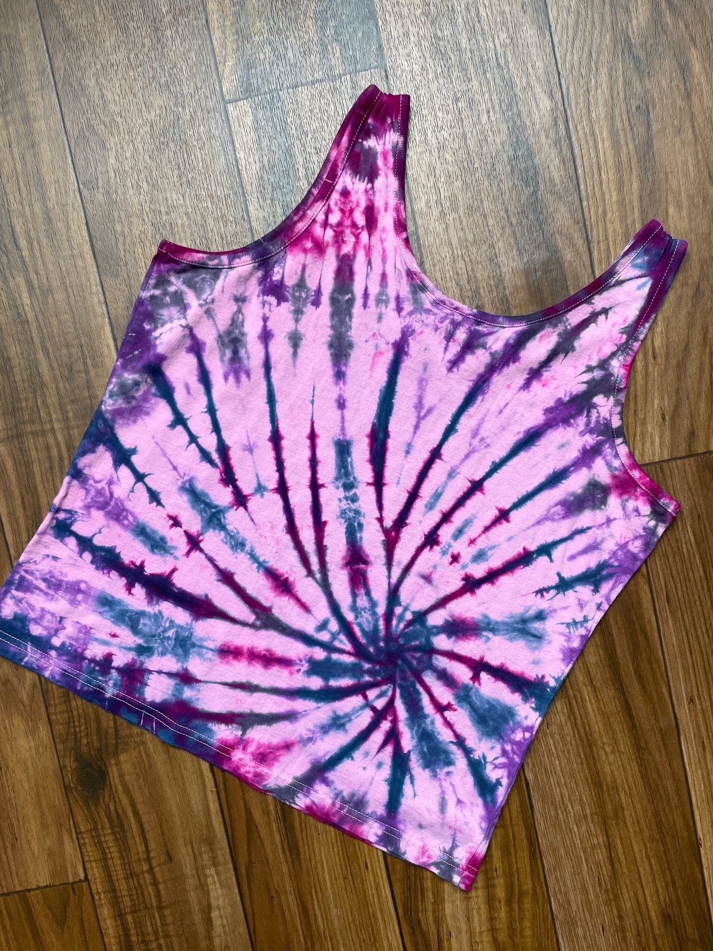 Women's Large Climbing Shoe Tie Dye Tank Top