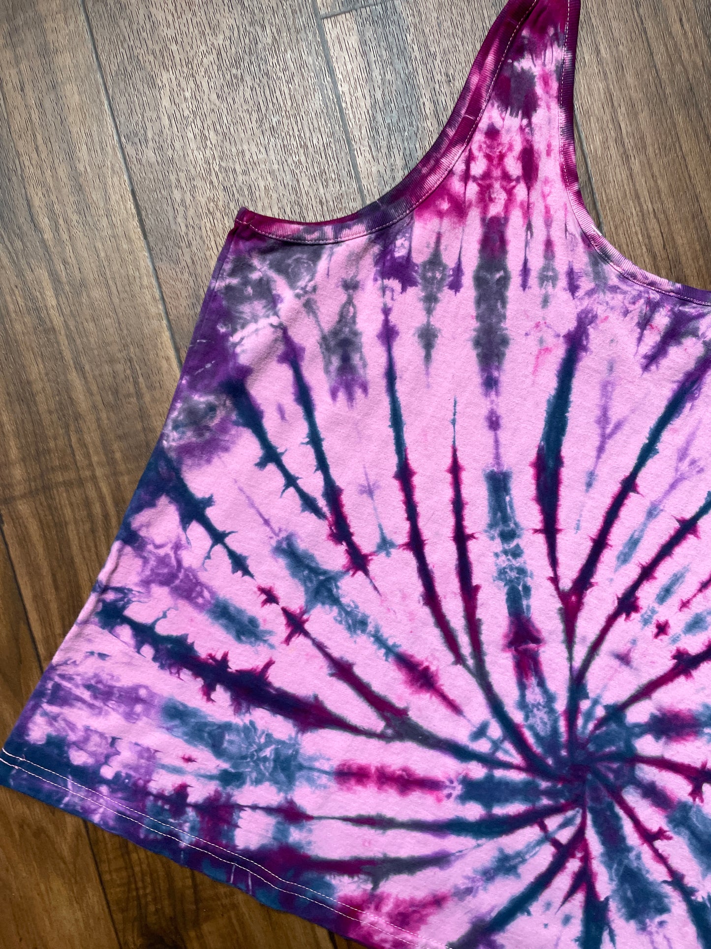 Women's Large Climbing Shoe Tie Dye Tank Top